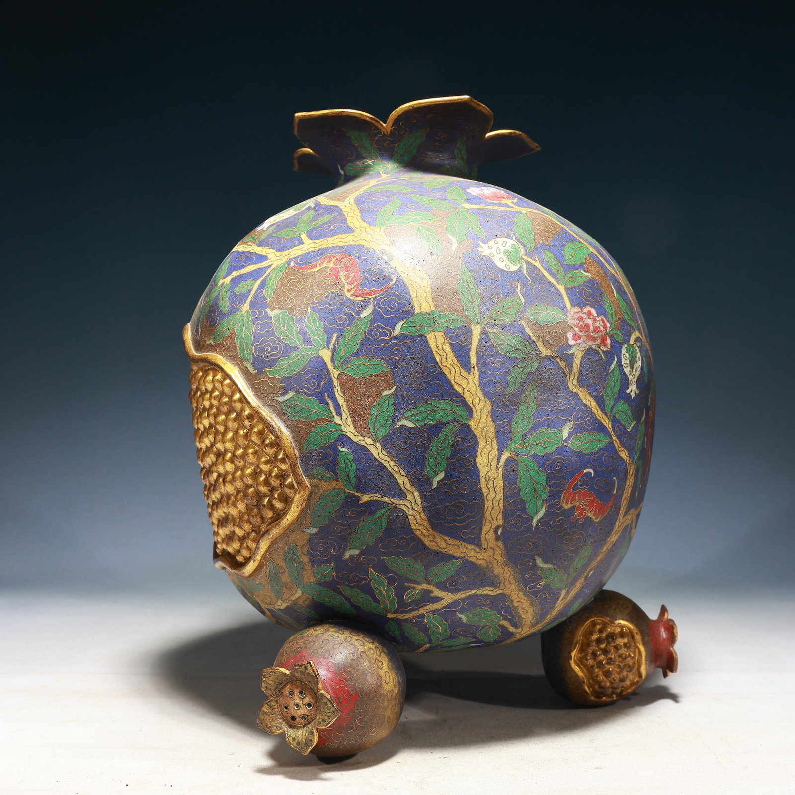 A Rare Gilt Silver Dragon Pattern Ewer - 5