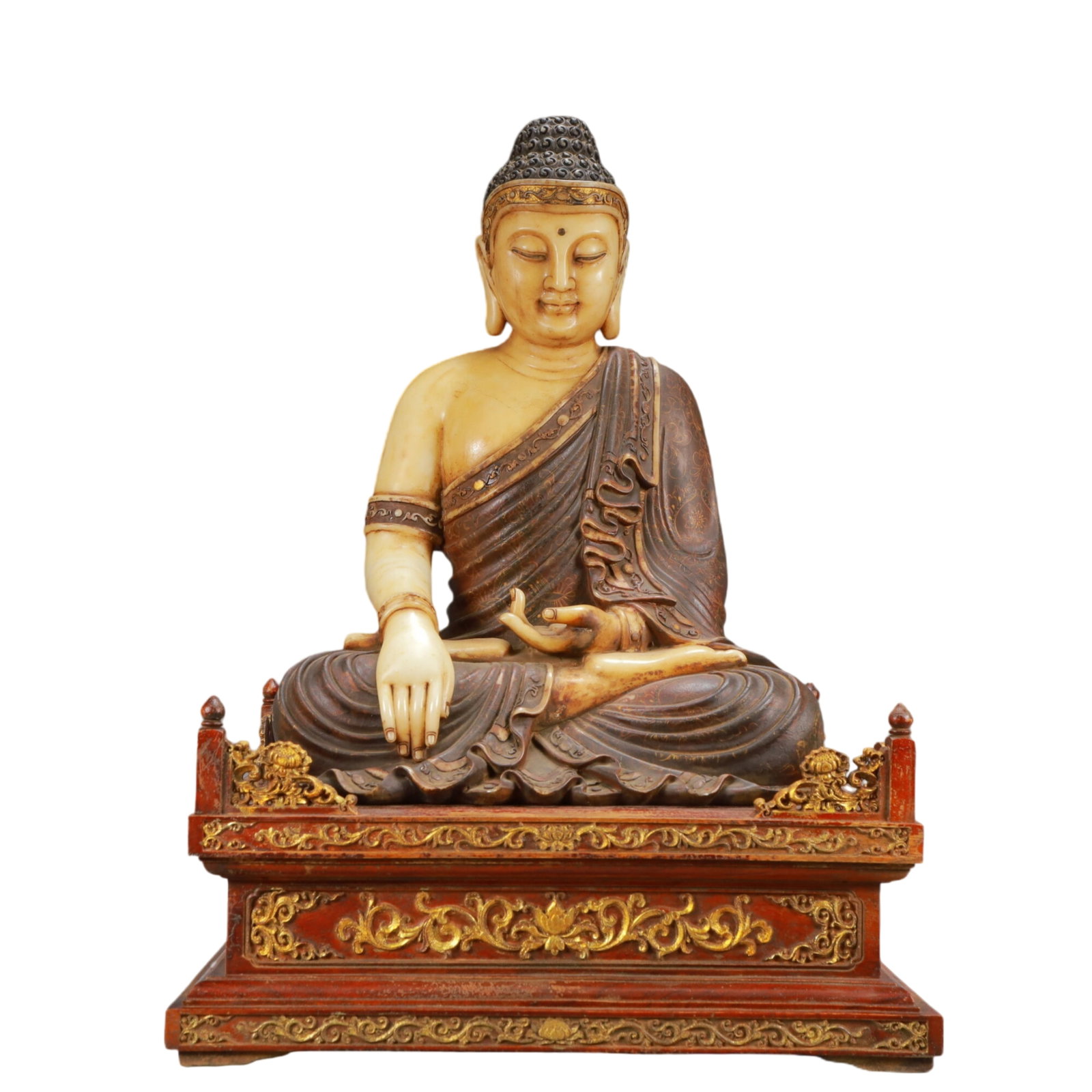 A Solemn Blance-De-Chine Statue of Avalokitesvara (1 of 14)