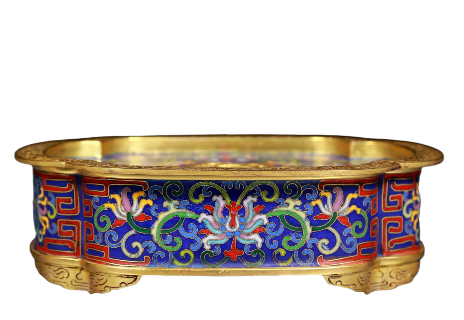 An Exquisite Cloisonne Lotus Pattern Box - 3