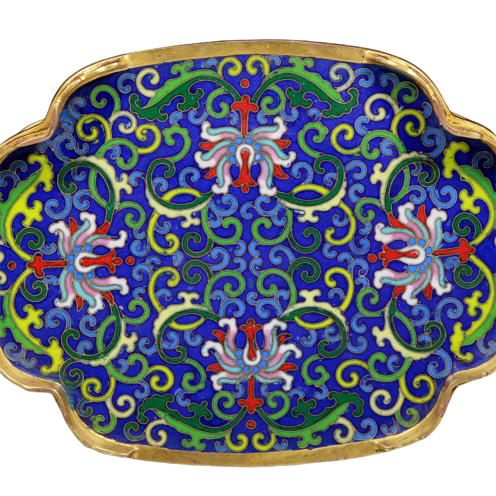 An Exquisite Cloisonne Lotus Pattern Box - 9
