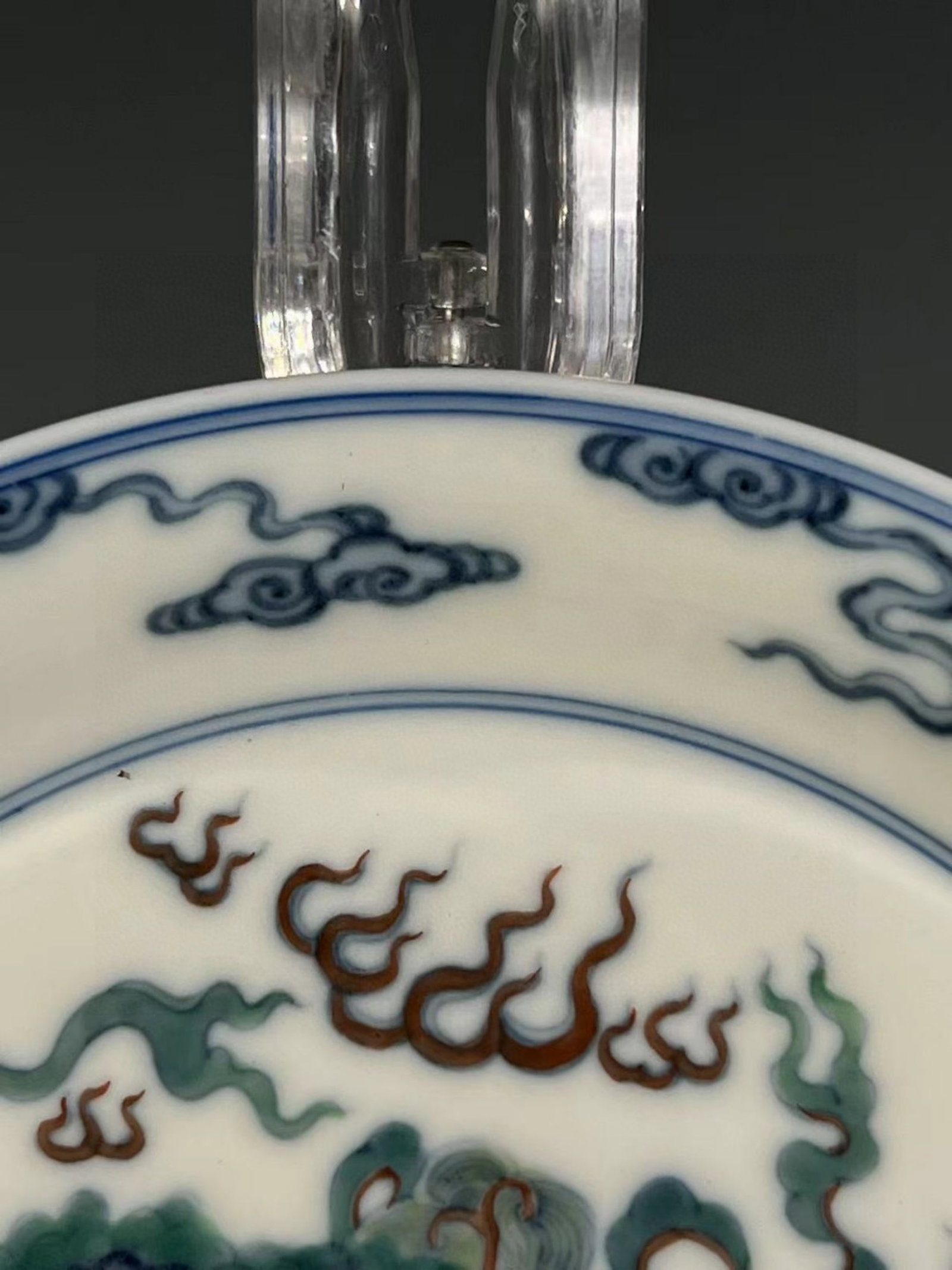 An Exquisite Doucai Lion Pattern Plate - 7