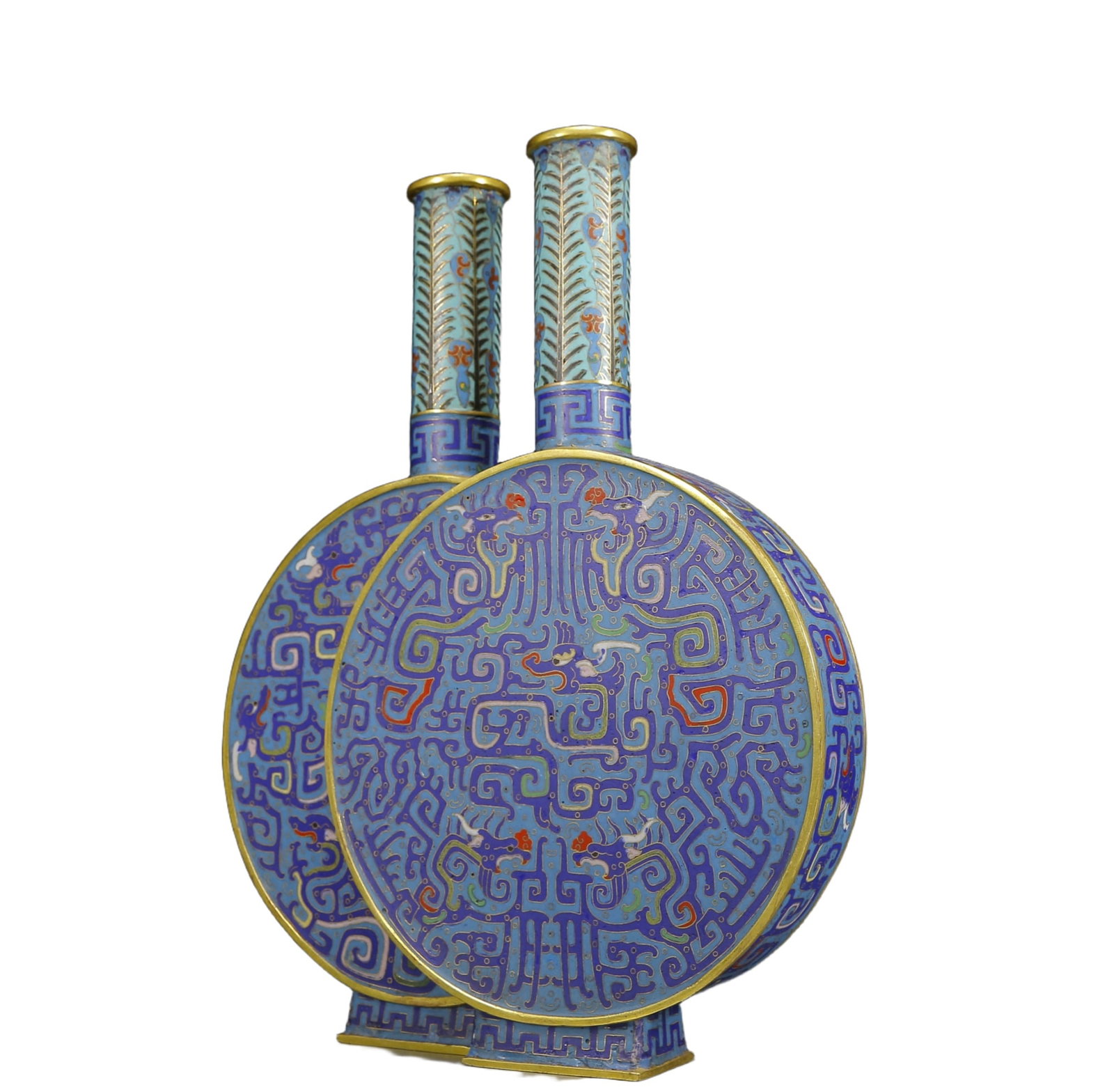 An Exquisite Famille-Rose Painted Gold Character and Story Pattern Vase,with poem - 4