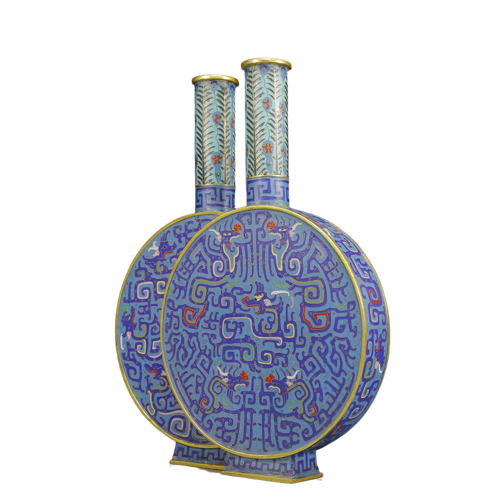 An Exquisite Famille-Rose Painted Gold Character and Story Pattern Vase,with poem - 7