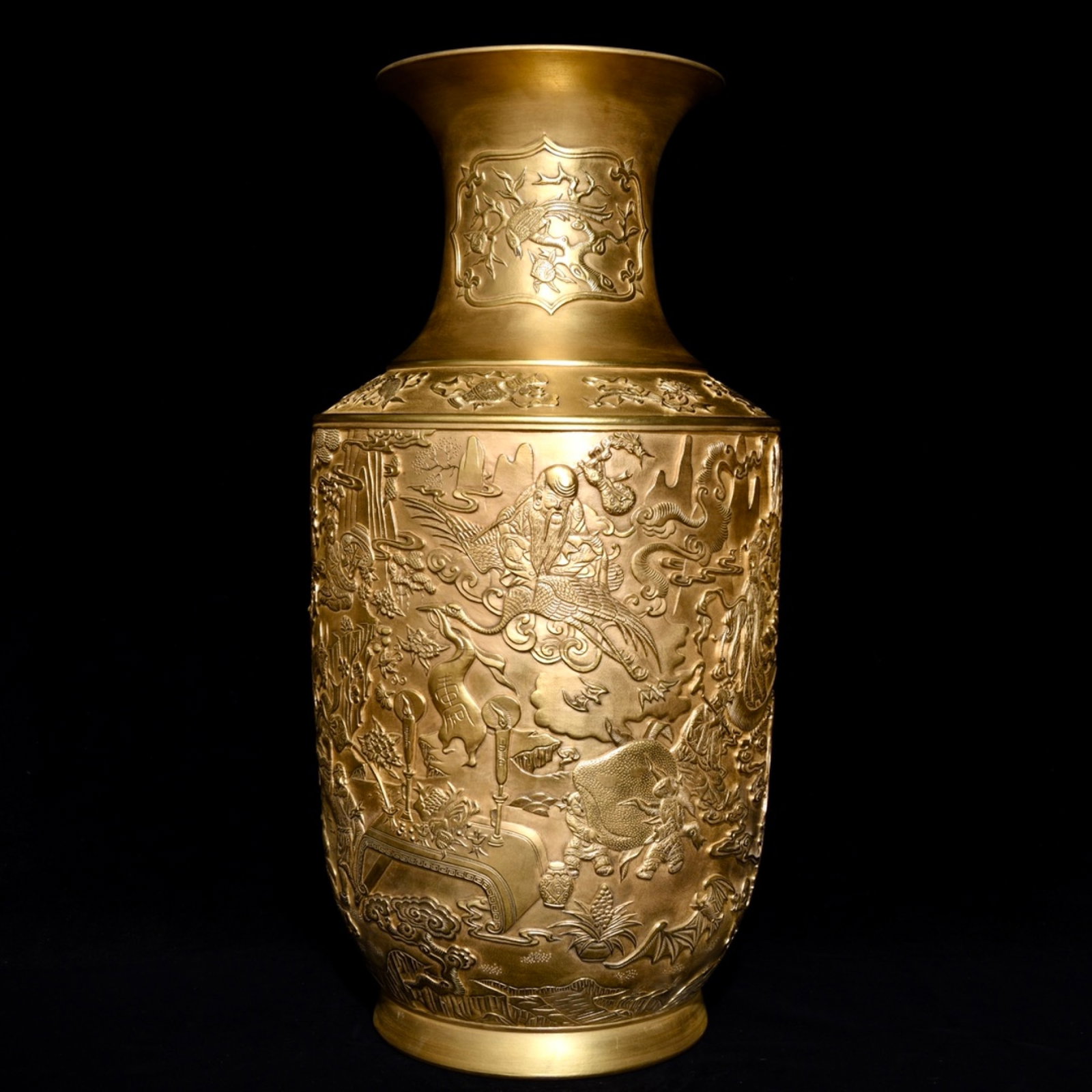 A Pair of Exquisite Bronze Painted Color Kylin Censers (1 of 9)