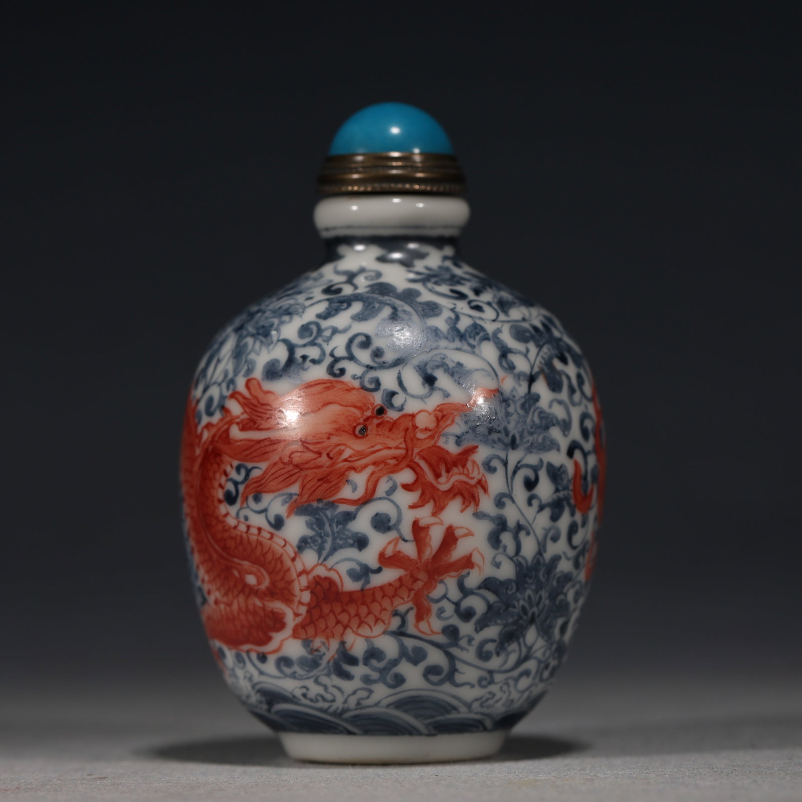 An Exquisite Celadon Glazed Painted Gold Vase (1 of 6)