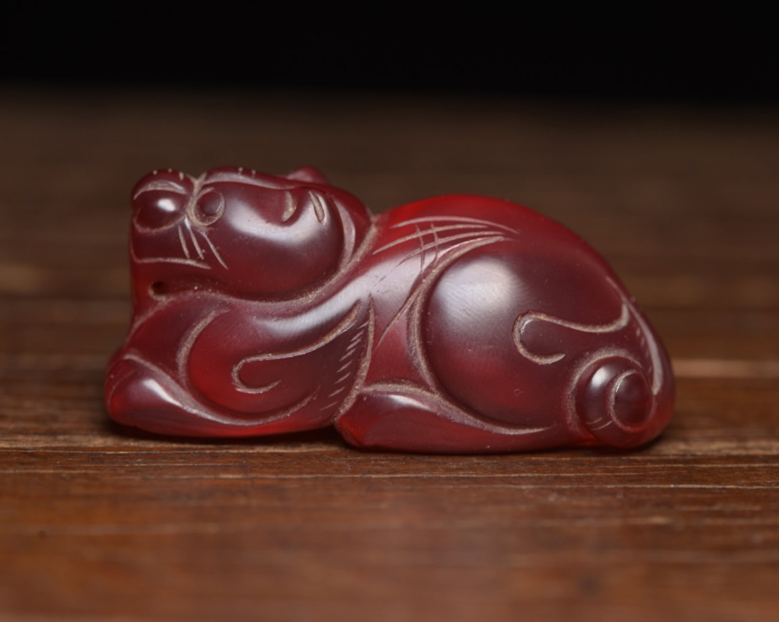 An Exquisite Agate Beast Ornament