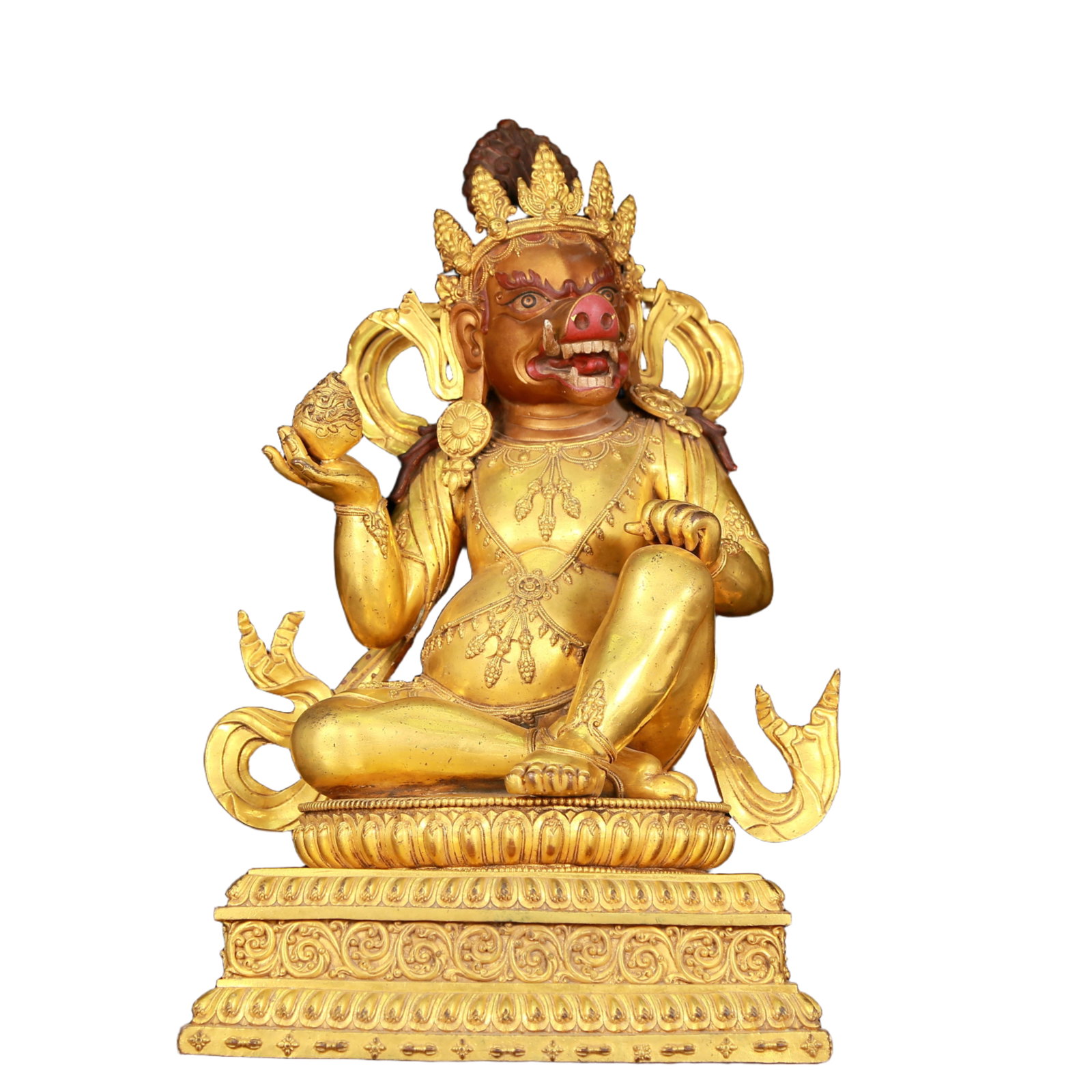 A huge gilt bronze statue of the Mammon (1 of 11)