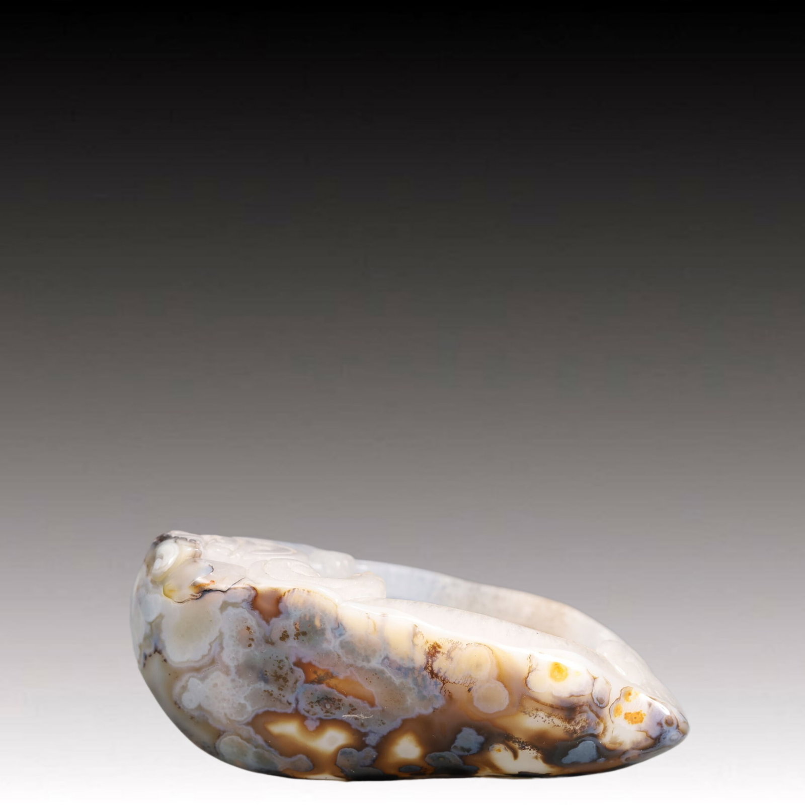 An Exquisite Agate Brush Washer - 2