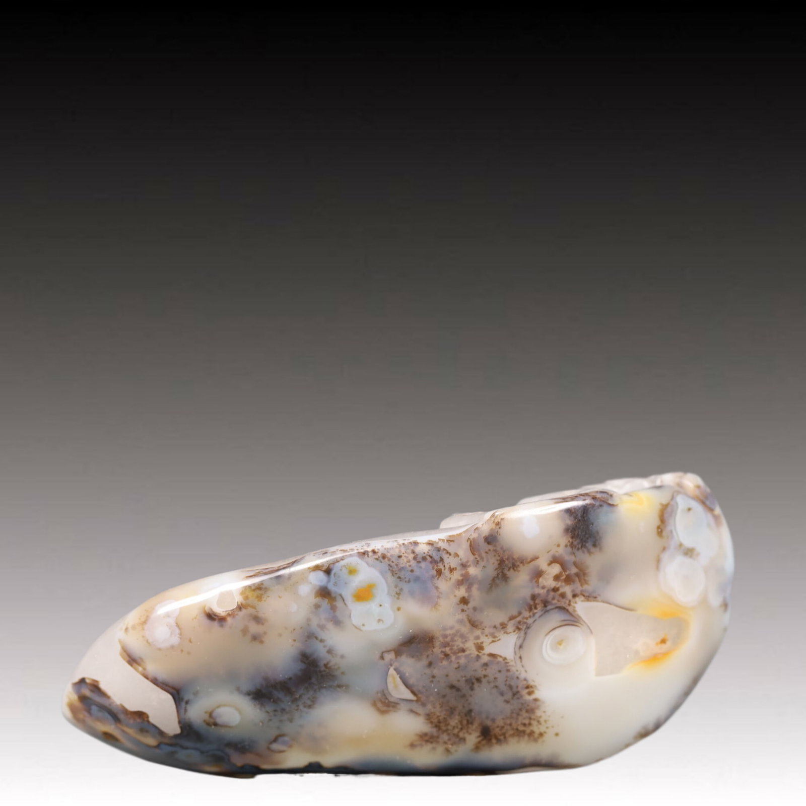 An Exquisite Agate Brush Washer - 5