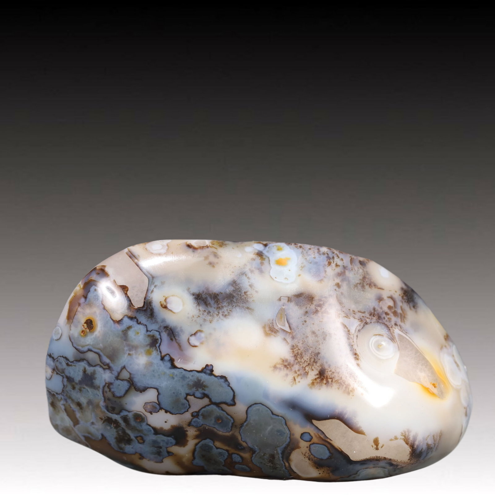 An Exquisite Agate Brush Washer - 8