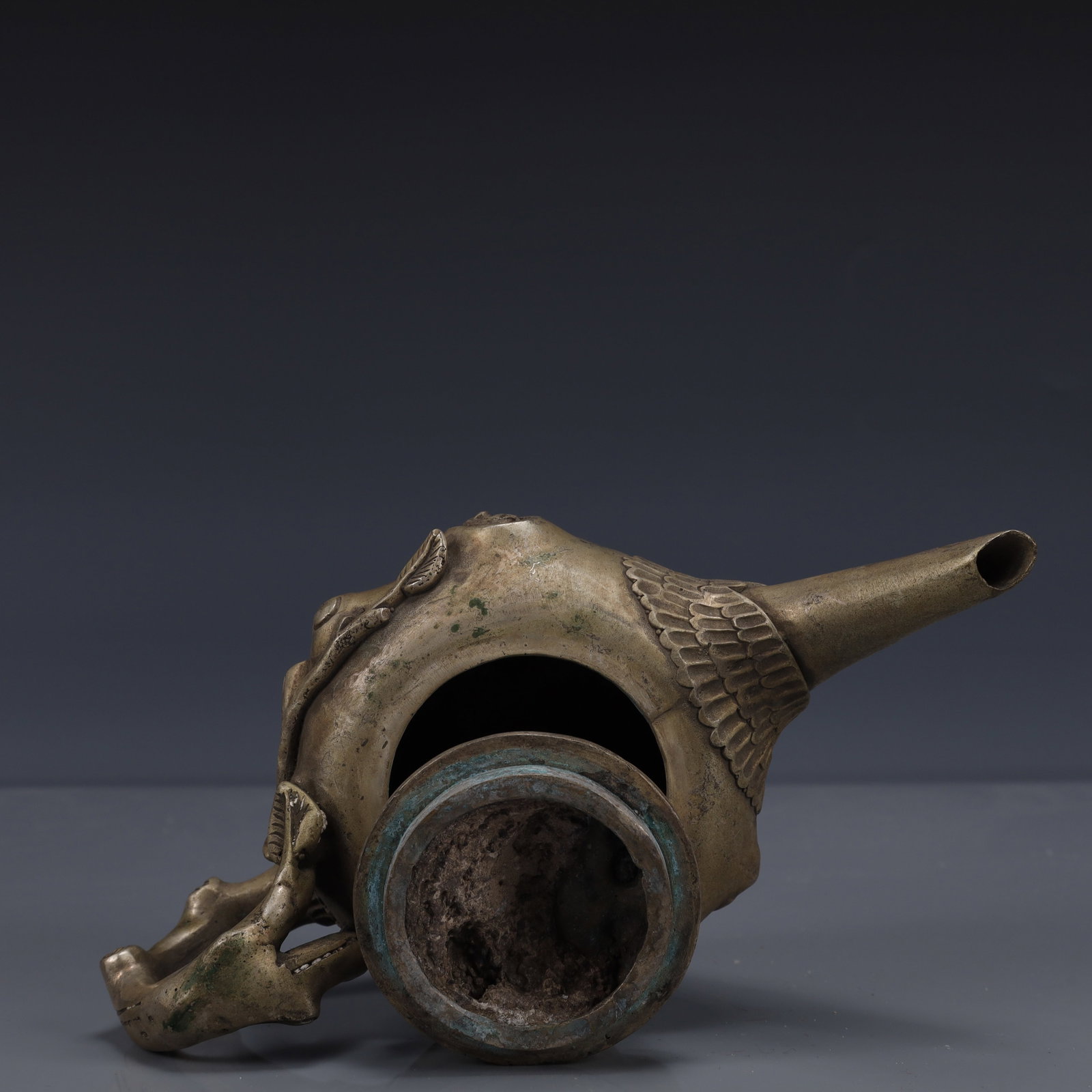 An Exquisite Silver-Plated Bronze Mouse Pattern Ewer - 11