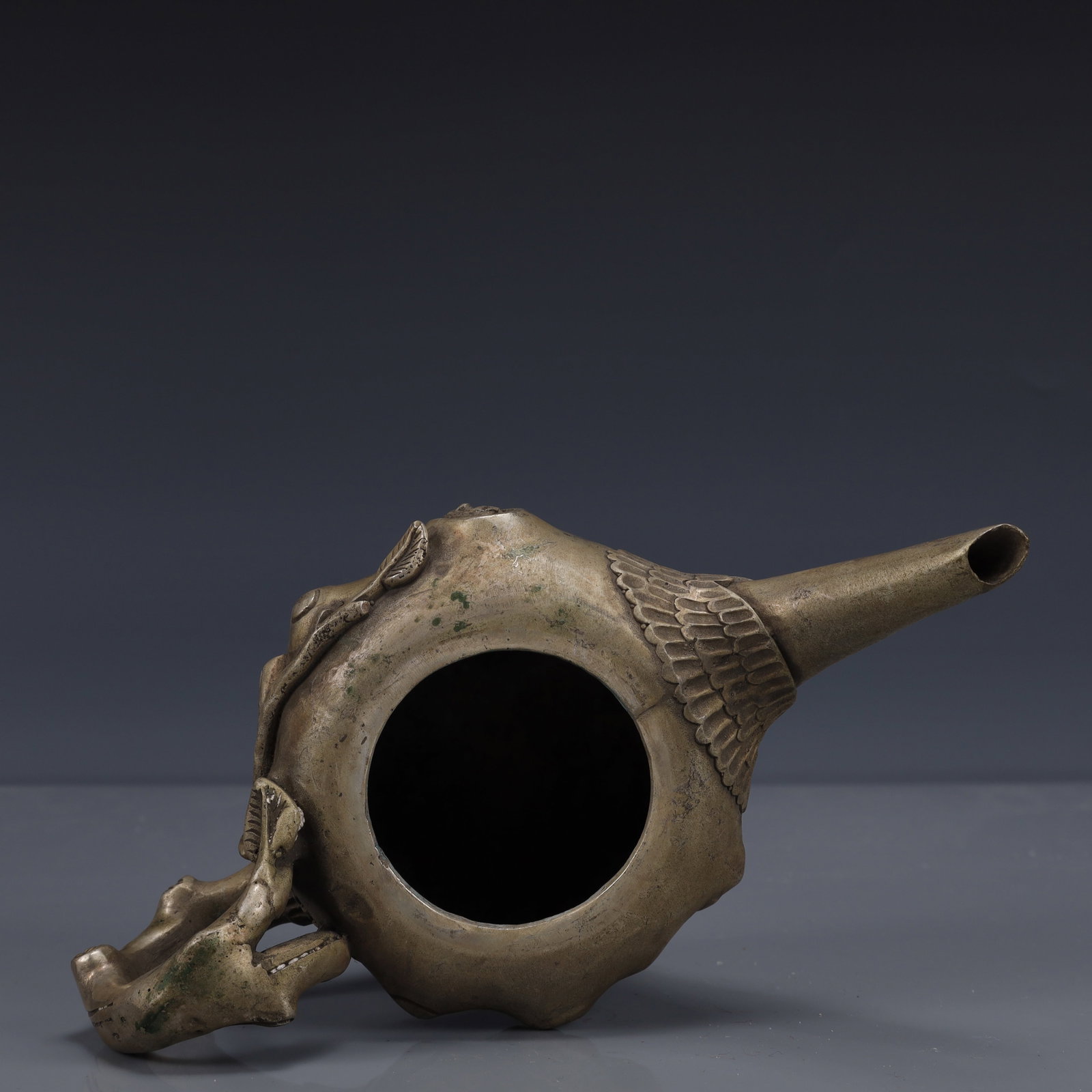 An Exquisite Silver-Plated Bronze Mouse Pattern Ewer - 12