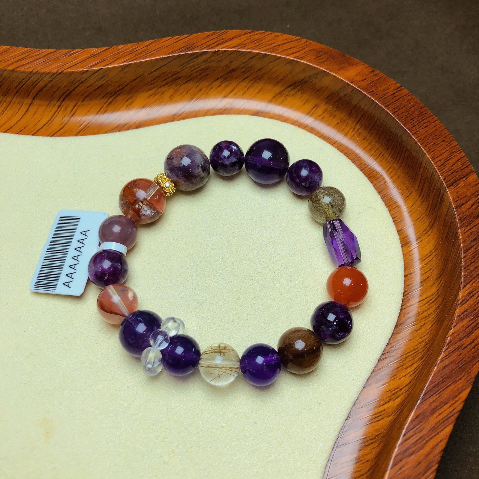 An Exquisite Crystal Bracelets: An Exquisite Crystal Bracelets,Size:0.4in,0.5in,Weight:31.7g 水晶手串
