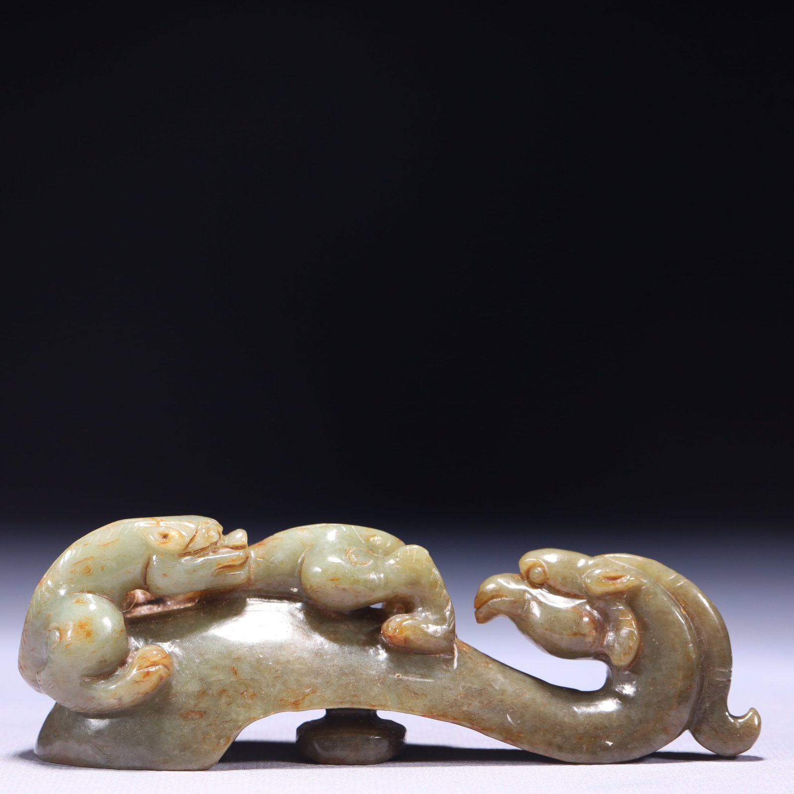 An Exquisite Green Jade Phoenix Ornament (1 of 8)