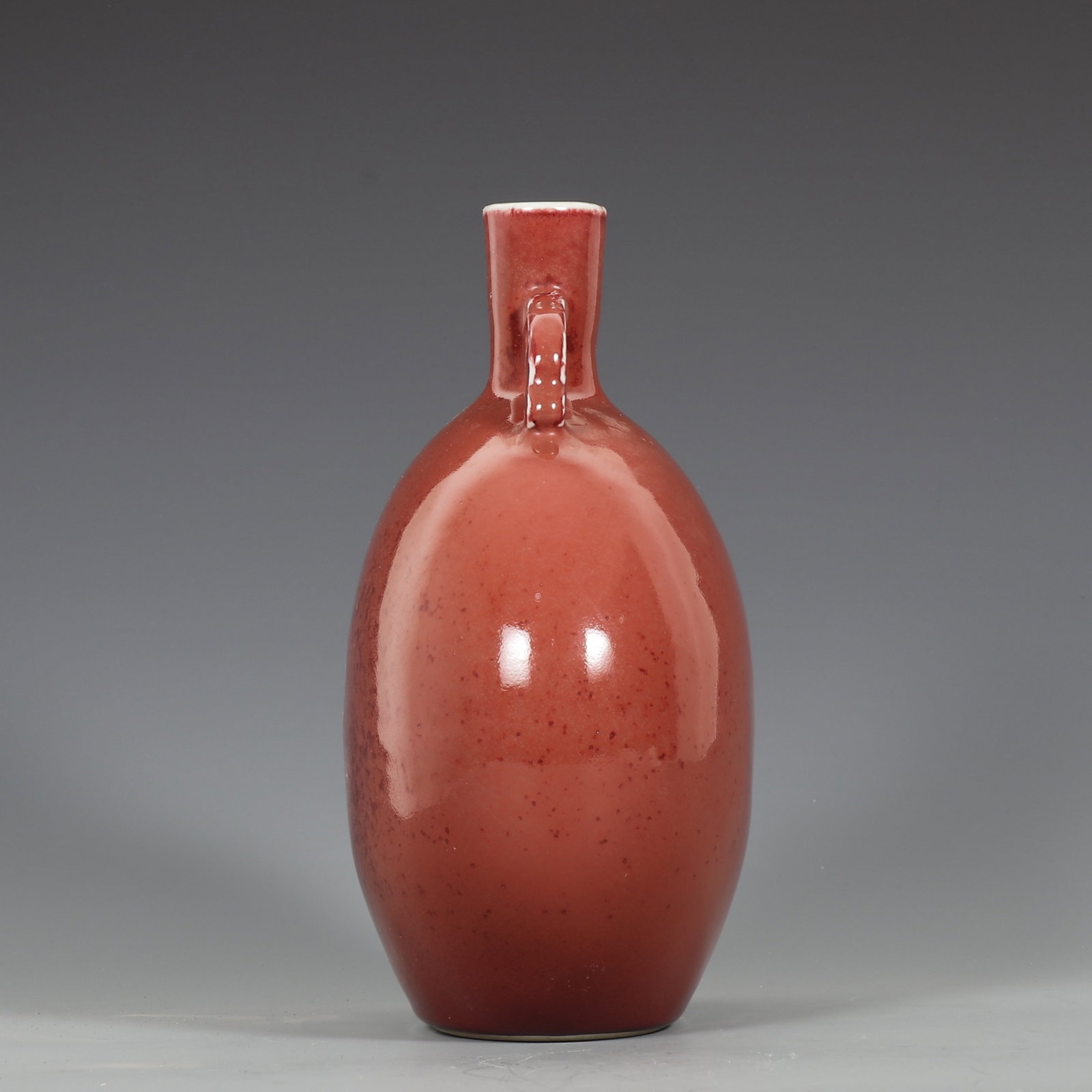 An Exquisite Ruby red-Glazed Double-Ears Vase - 5