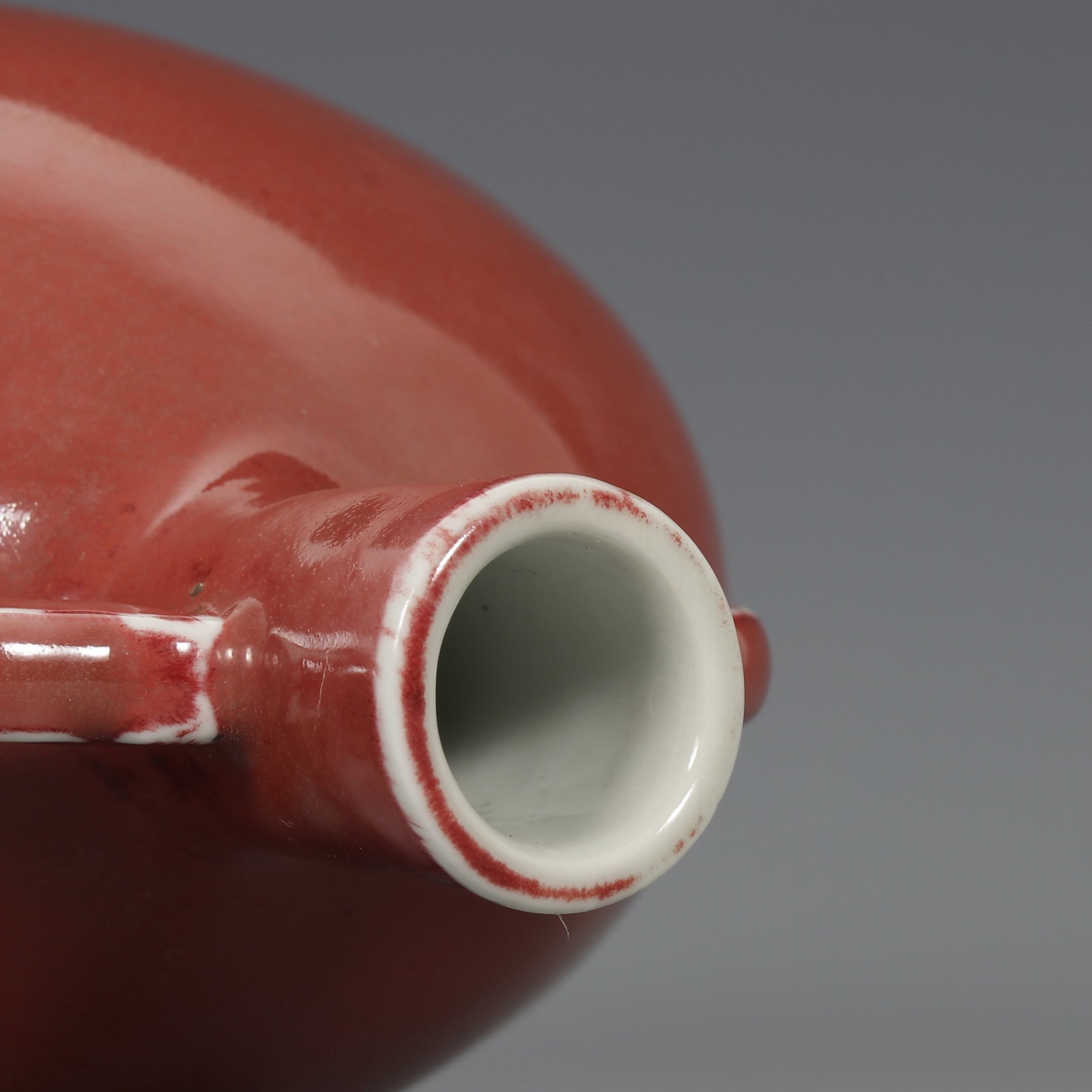 An Exquisite Ruby red-Glazed Double-Ears Vase - 8