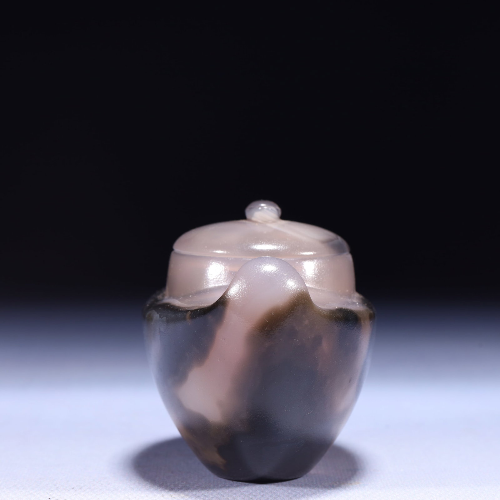 An Exquisite Agate Brush Washer - 11