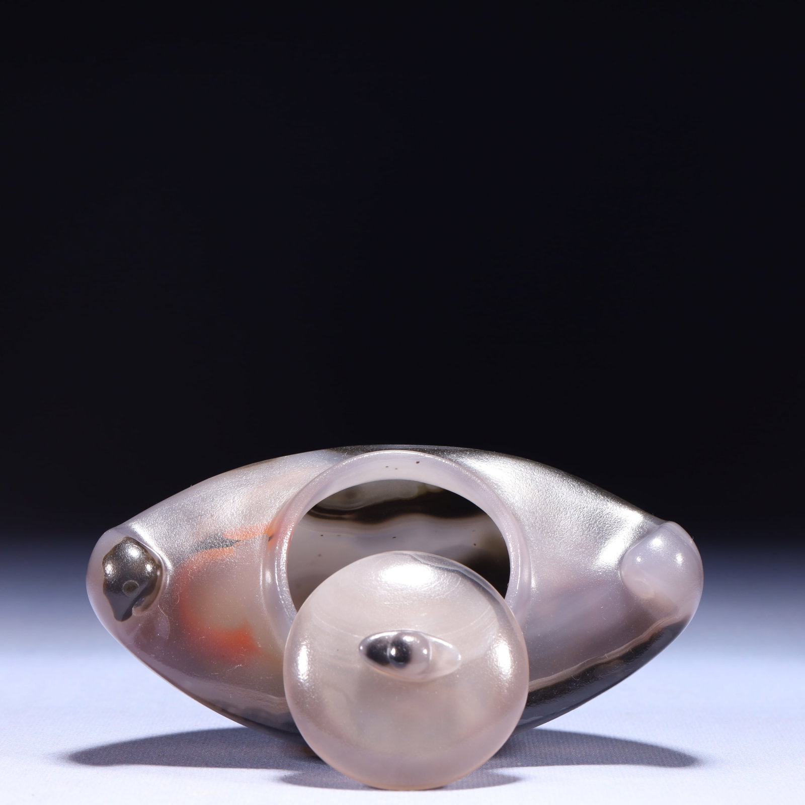 An Exquisite Agate Brush Washer - 13