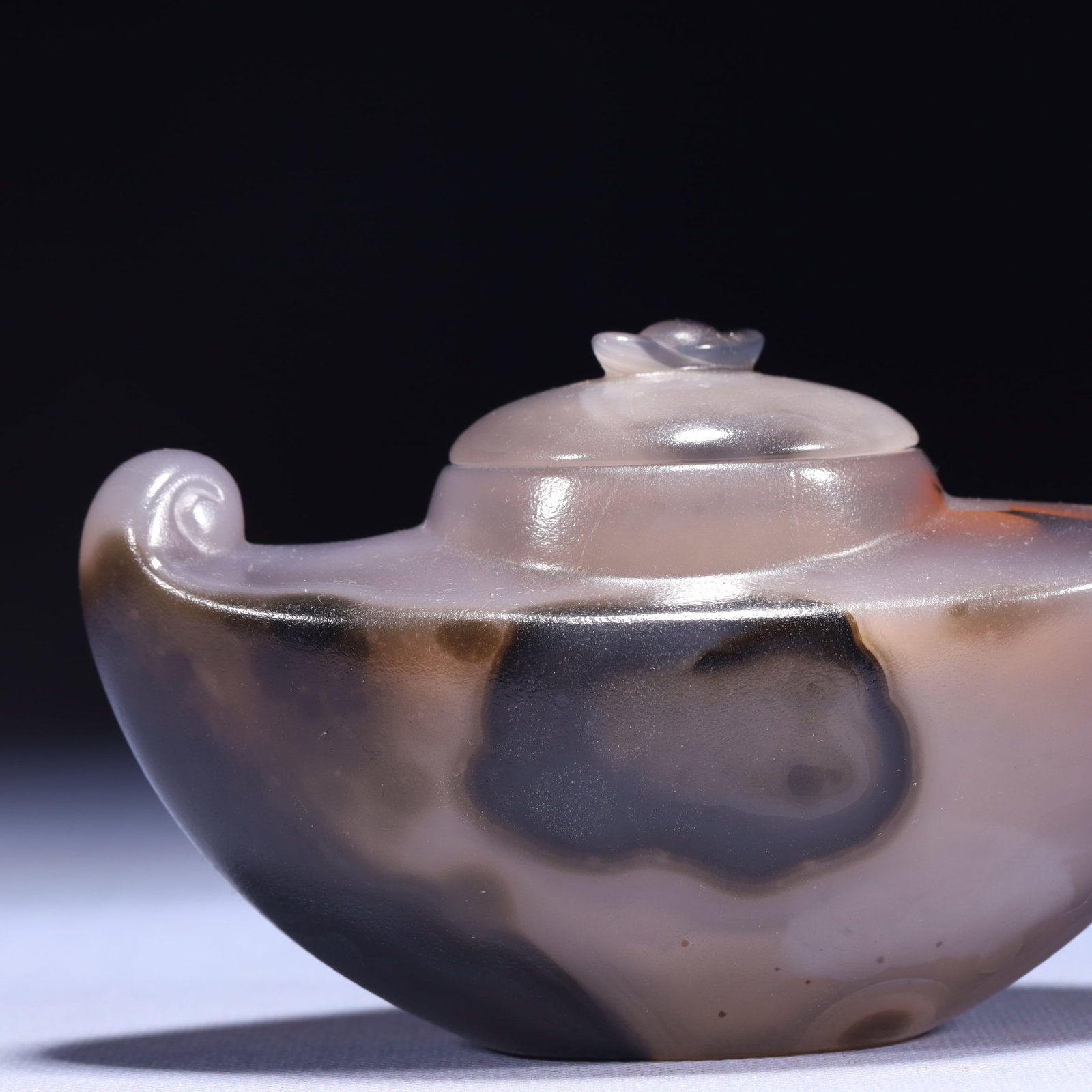 An Exquisite Agate Brush Washer - 2