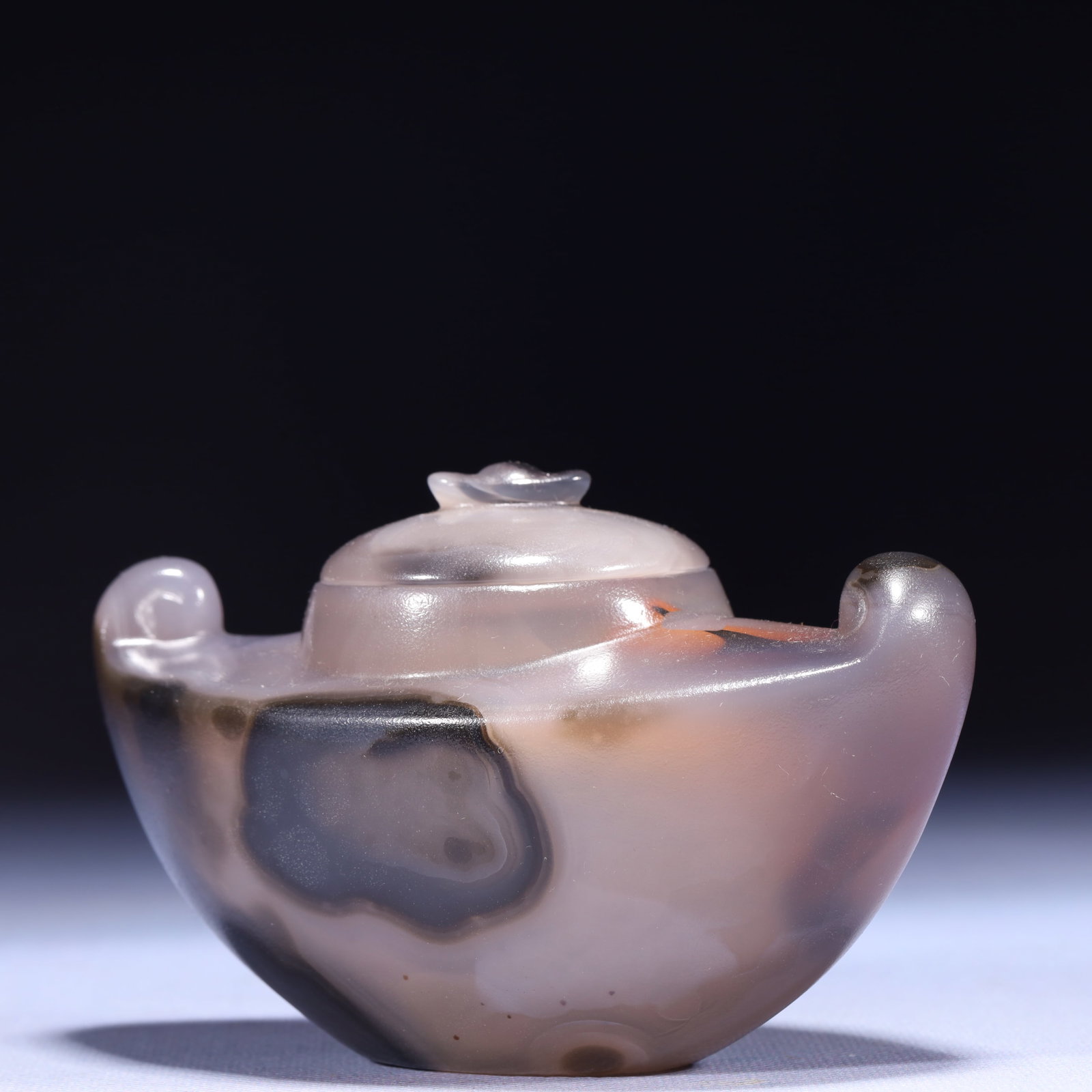 An Exquisite Agate Brush Washer - 4