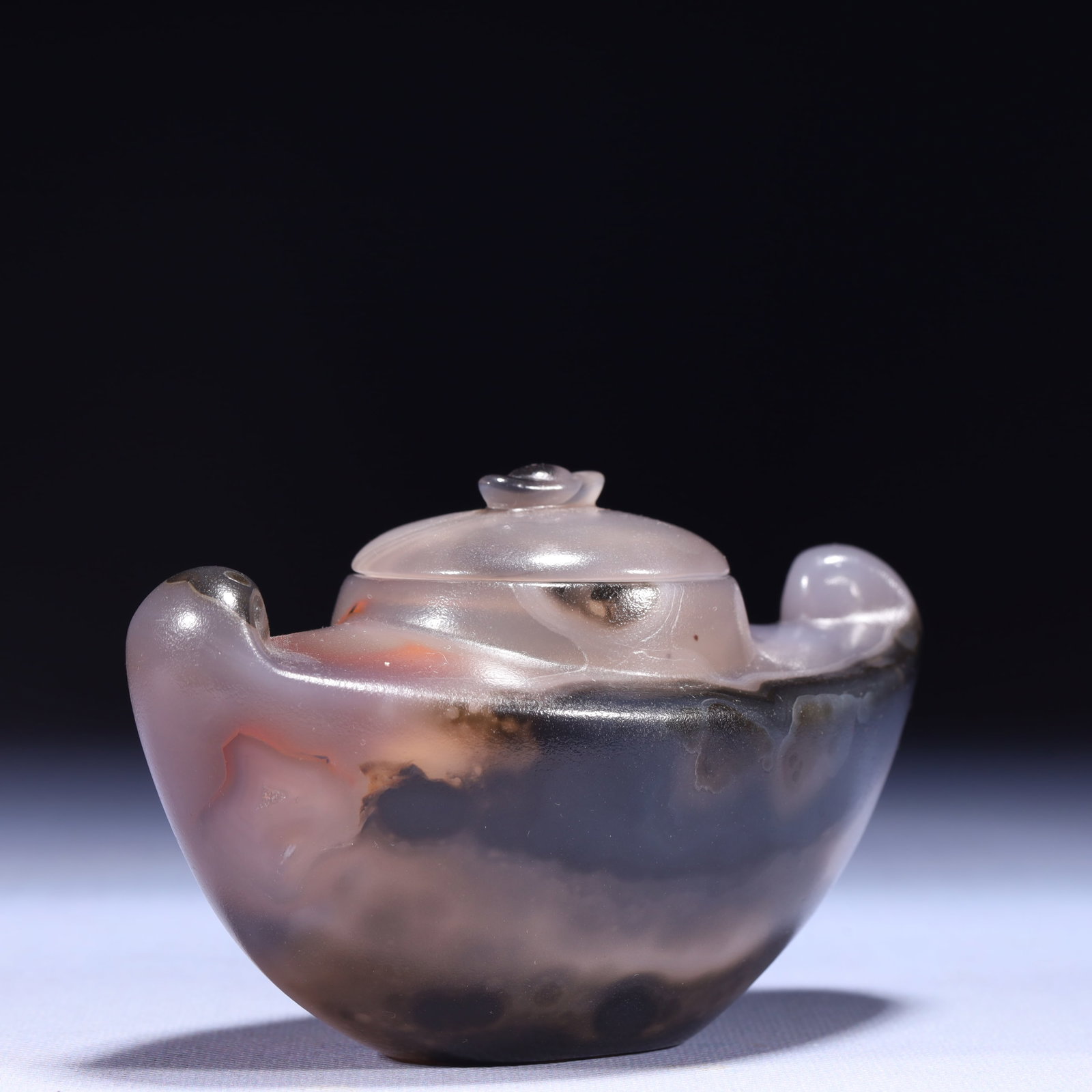 An Exquisite Agate Brush Washer - 6