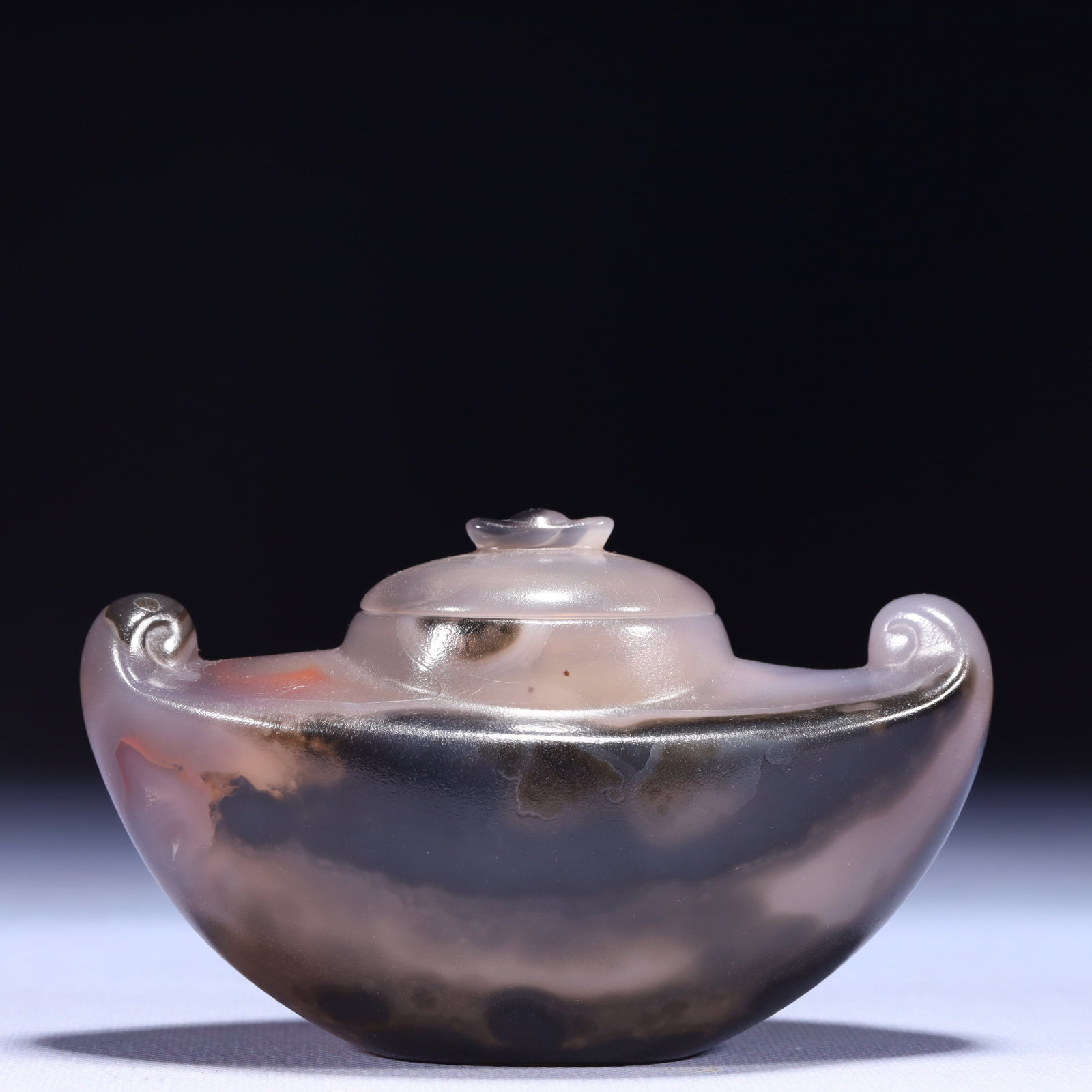 An Exquisite Agate Brush Washer - 7
