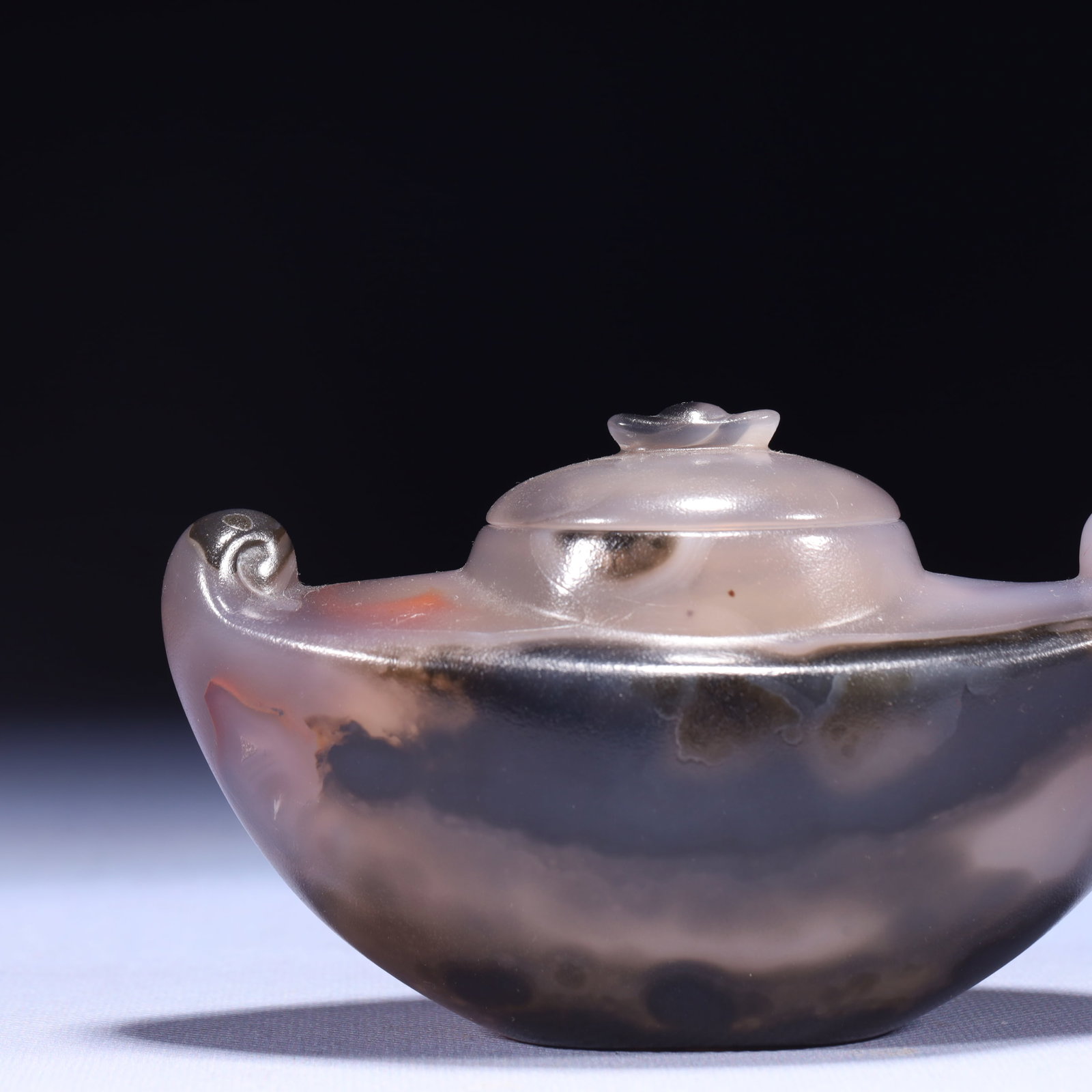 An Exquisite Agate Brush Washer - 8