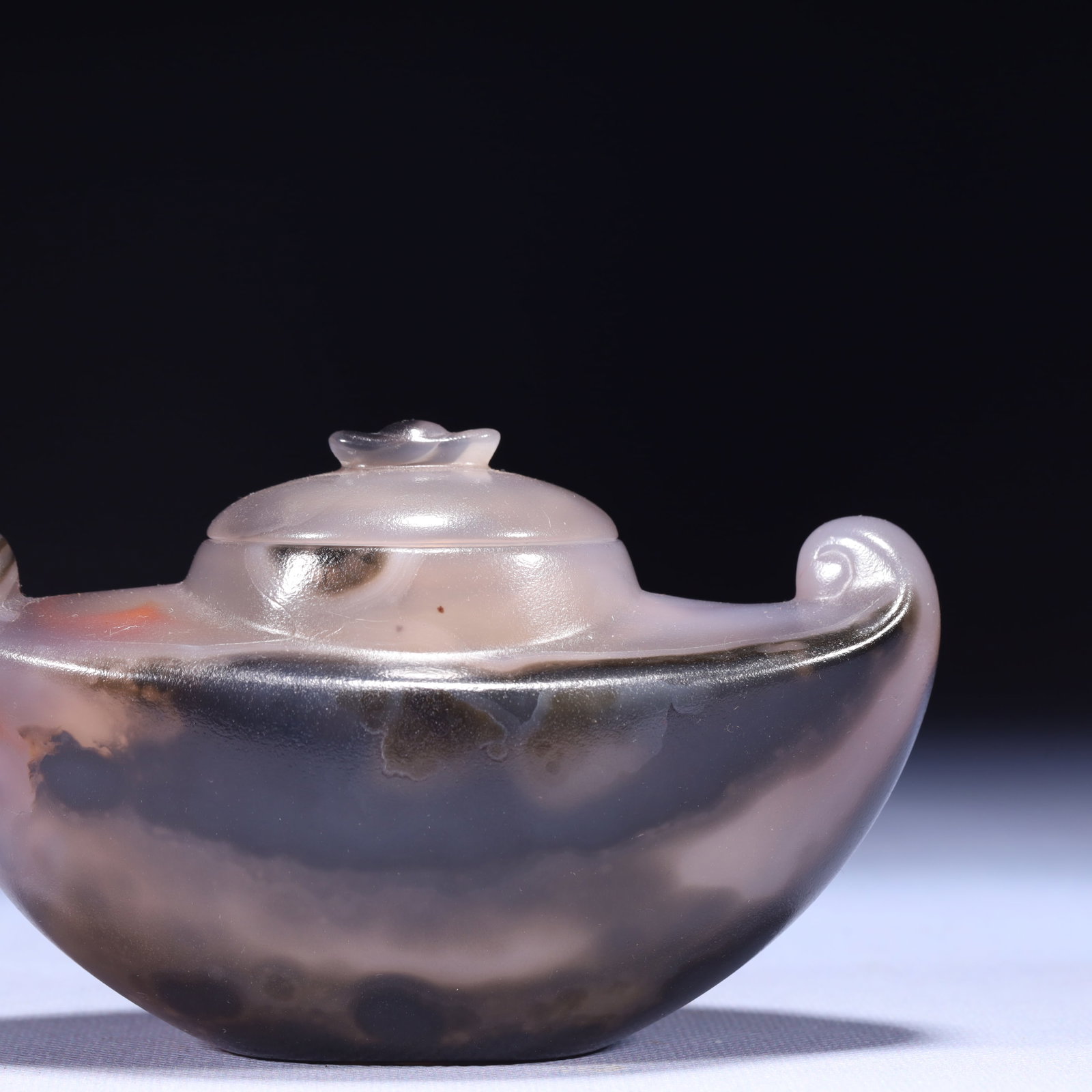 An Exquisite Agate Brush Washer - 9