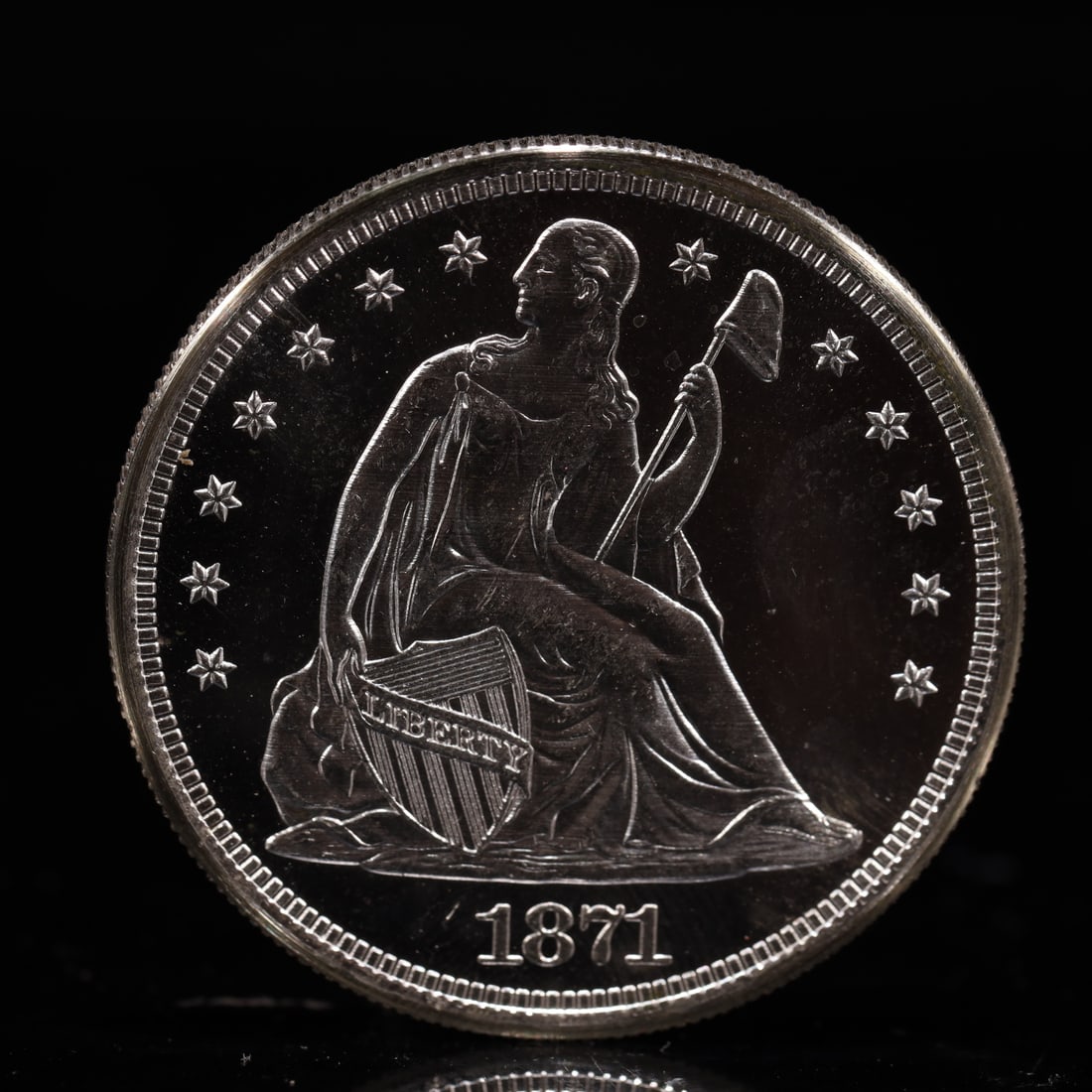 USA One Dollar 1871 Coin (1 of 2)