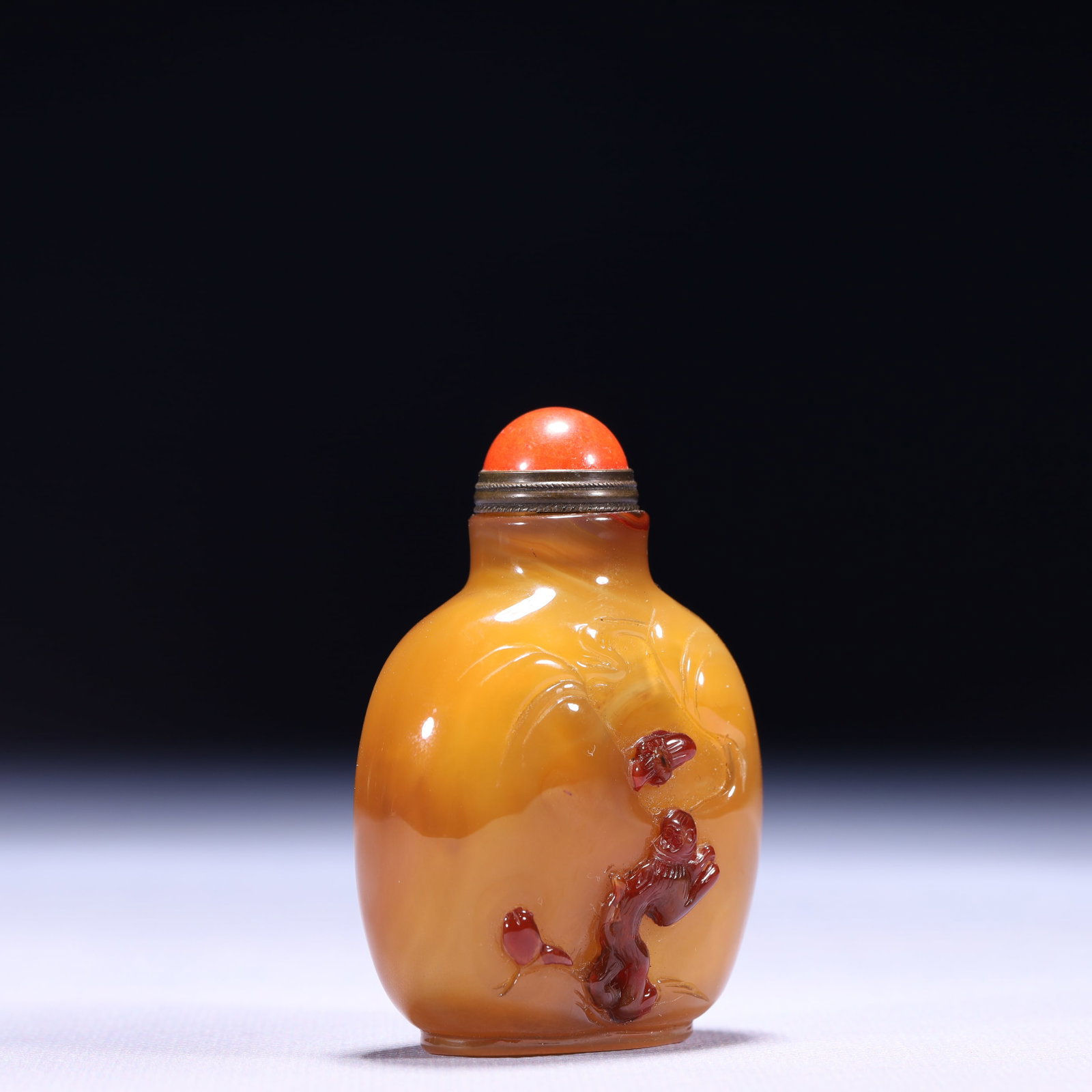 An Exquisite Agate Figure Pattern Snuff Bottle - 3
