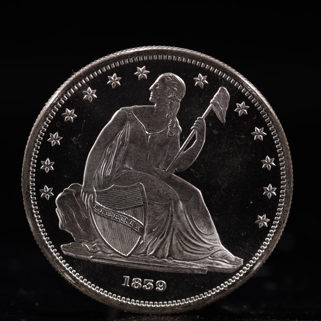 USA One Dollar 1859 Coin: American coin. IN GOD WE TRUST / LIBERTY / 1859 / UNITED STATES OF AMERICA / ONE DOL. Weight:26.9g.