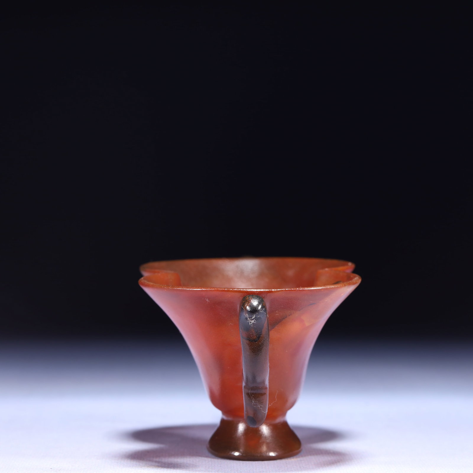 An Exquisite Agate Double-Ears Cup - 5