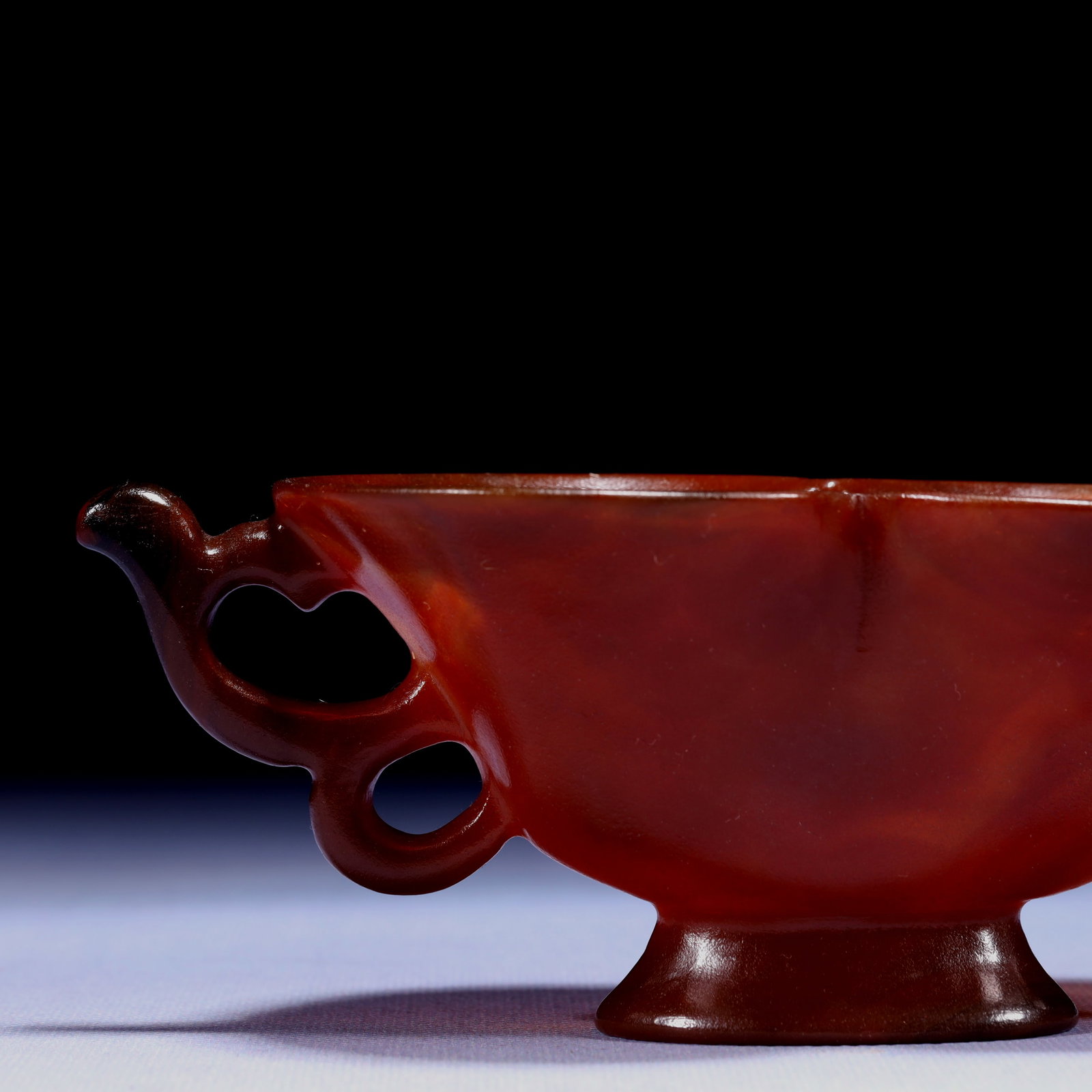 An Exquisite Agate Double-Ears Cup - 2