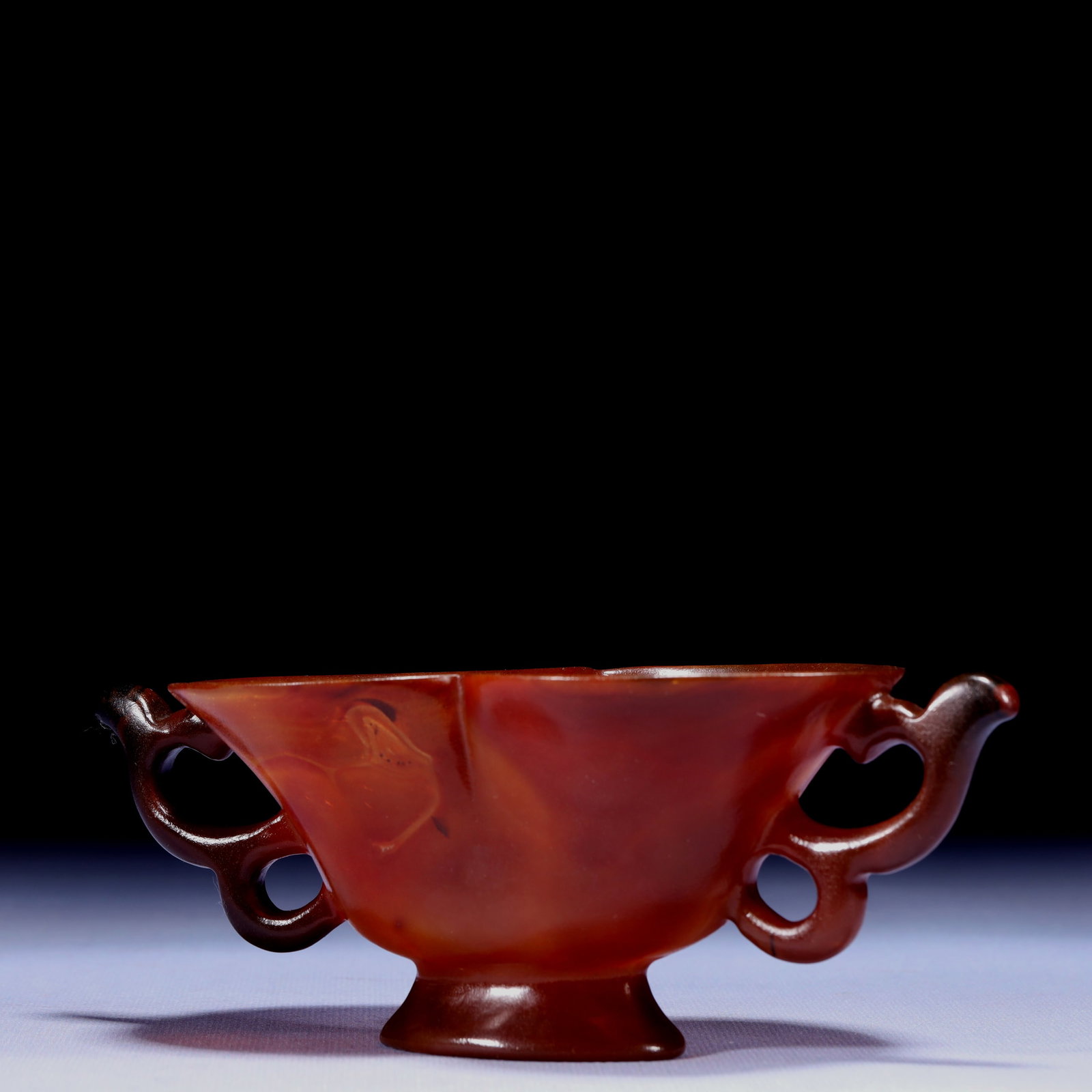 An Exquisite Agate Double-Ears Cup - 8