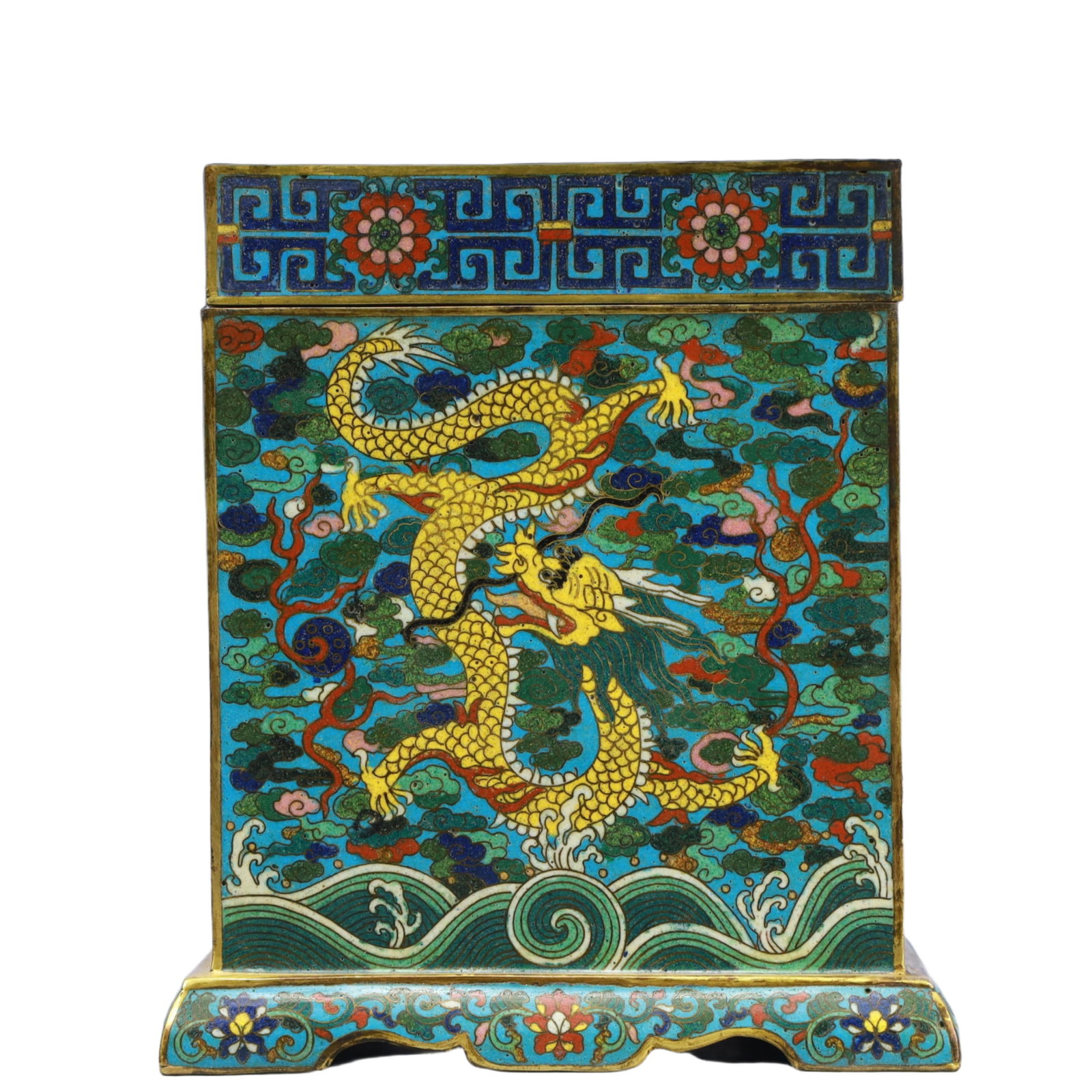 An Exquisite Cloisonne Dragon Pattern Box - 2