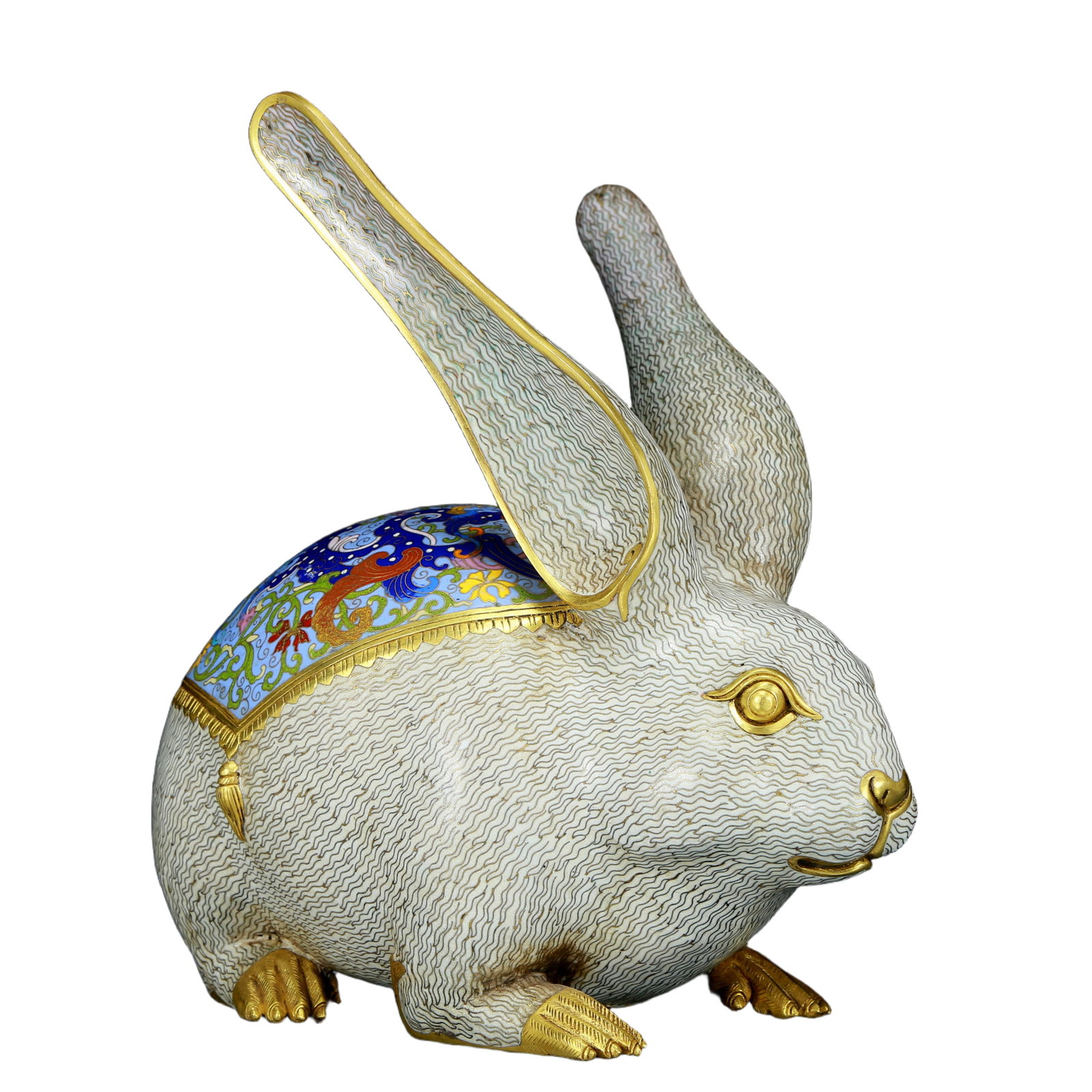 A Marvelous Cloisonne Rabbit - 4