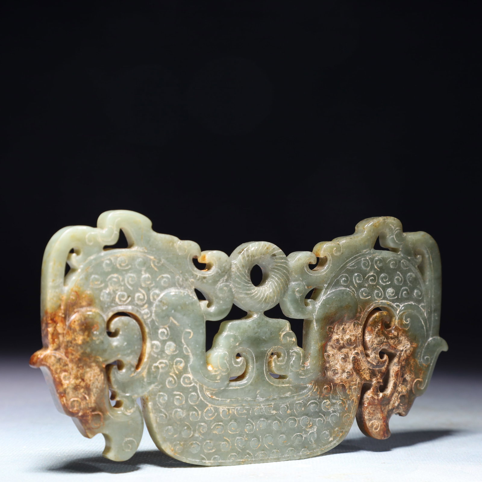 An Exquisite White Jade Beast Pattern Pendant - 5