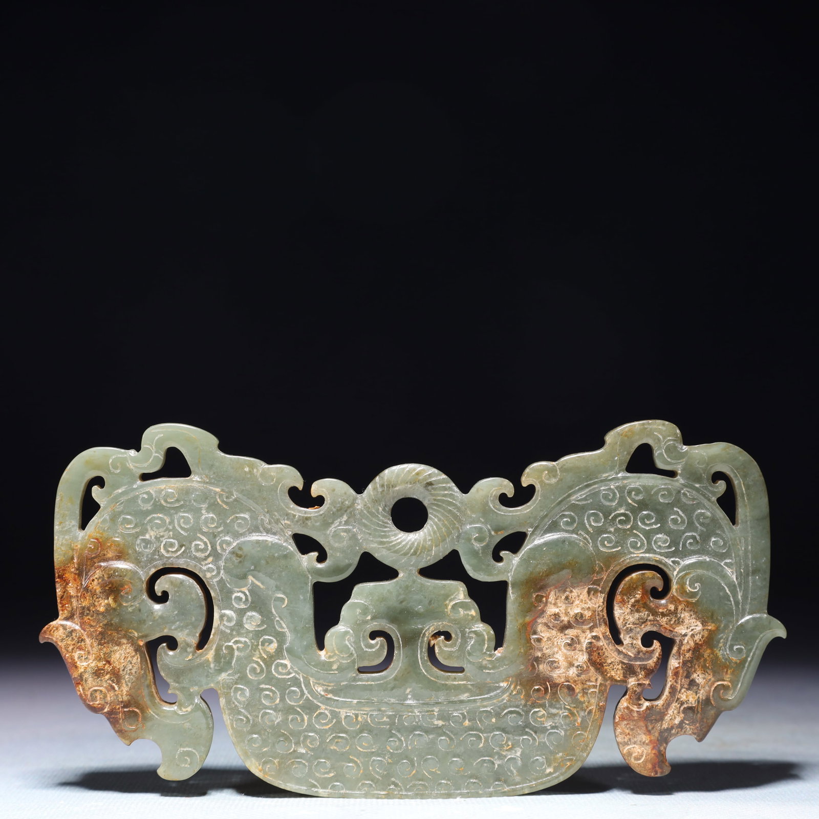 An Exquisite White Jade Beast Pattern Pendant - 6
