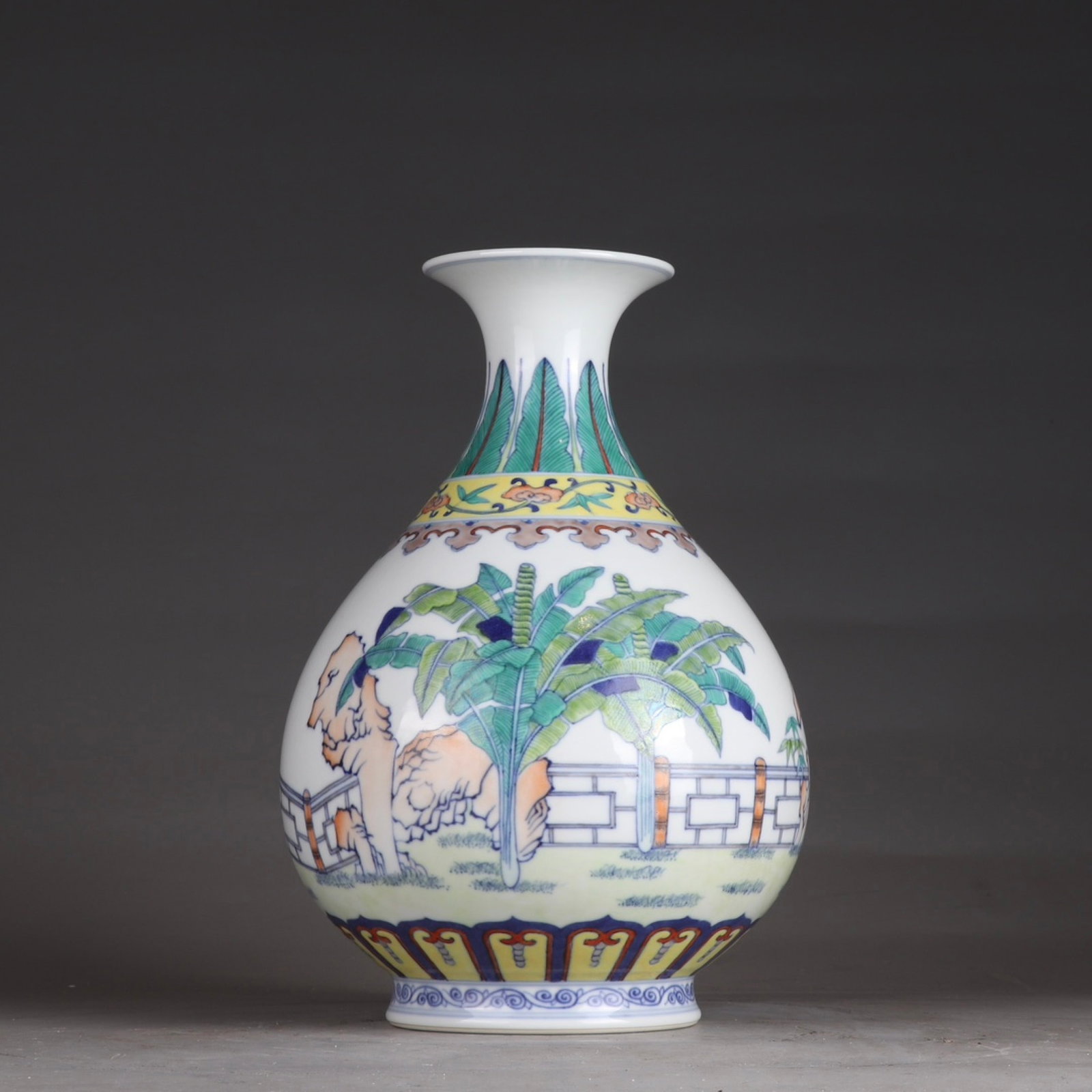 An Exquisite Doucai Landscape Pattern Vase (1 of 9)