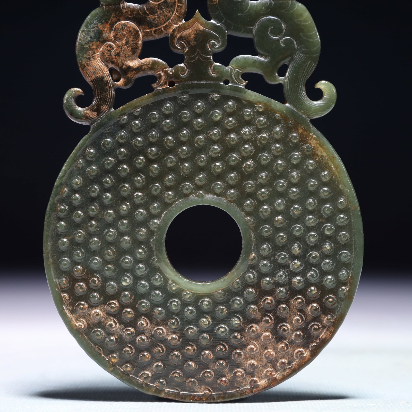 An Exquisite Jasper Dragon Pattern Pendant - 3