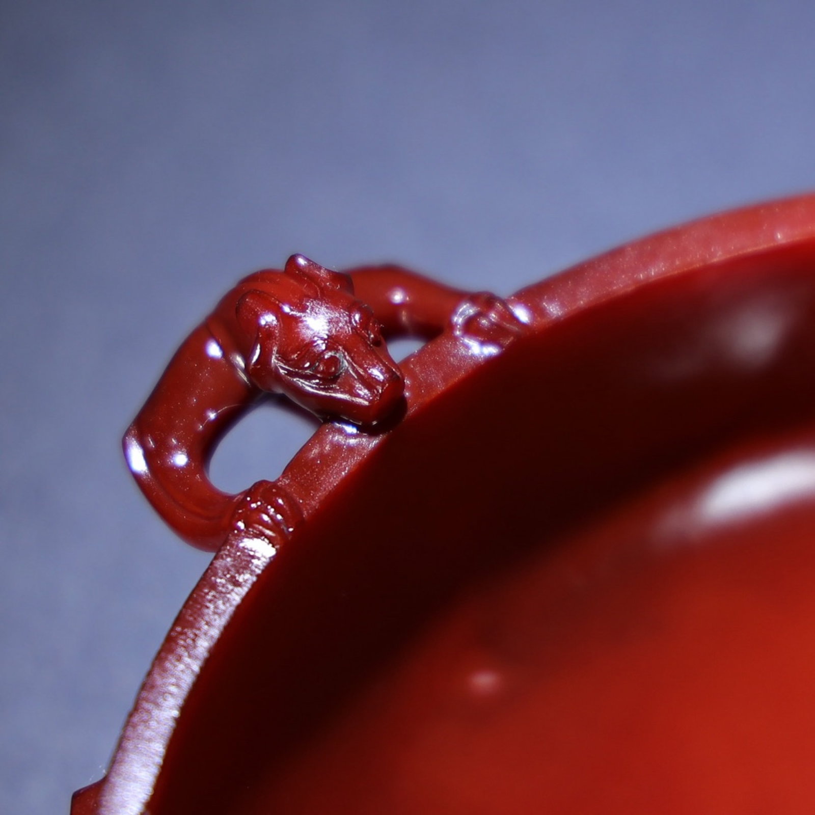 An Exquisite Agate Chi-Dragon Pattern Cup - 7