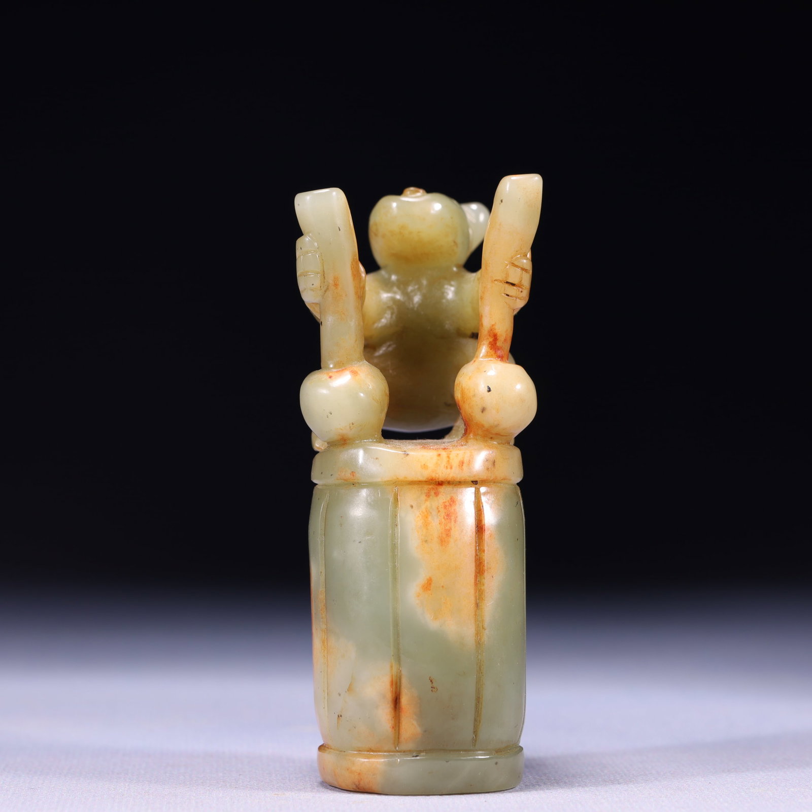 An Exquisite Green Jade Beast Ornament (1 of 11)