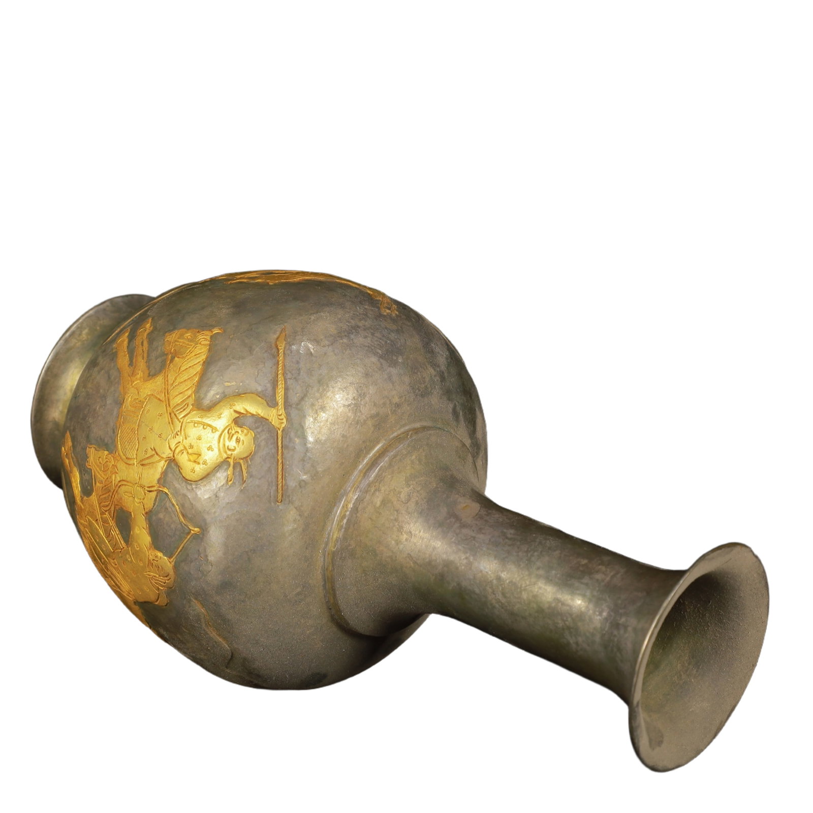 An Exquisite Gilt Silver Figure Pattern Vase - 11