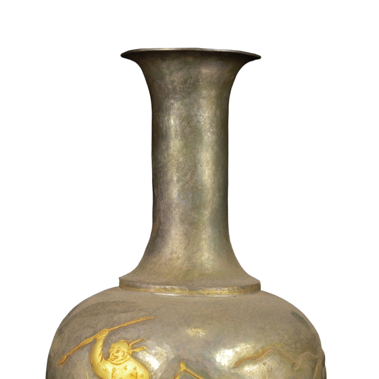 An Exquisite Gilt Silver Figure Pattern Vase - 2