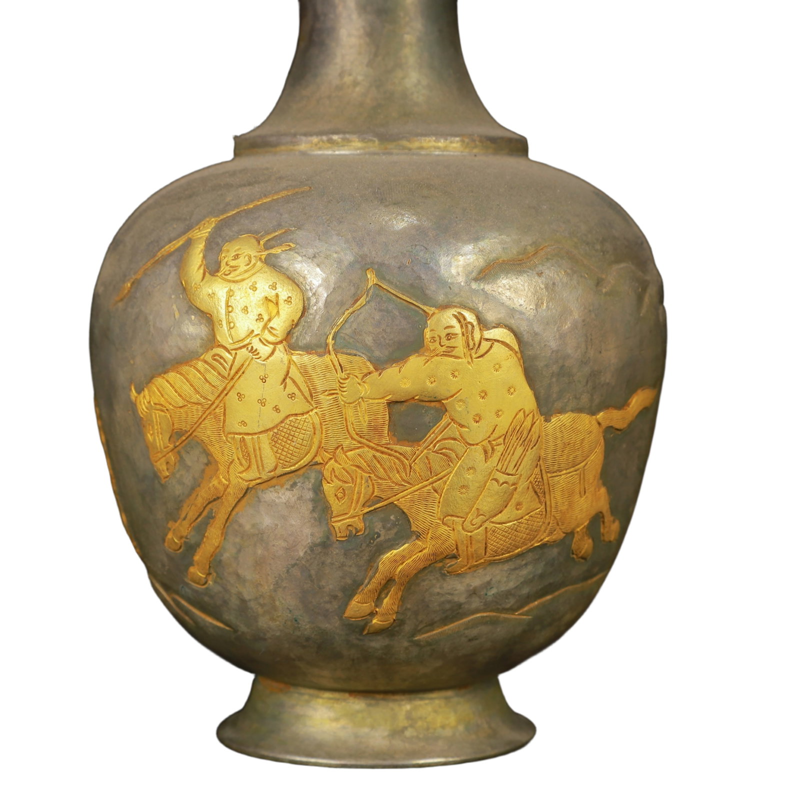 An Exquisite Gilt Silver Figure Pattern Vase - 3