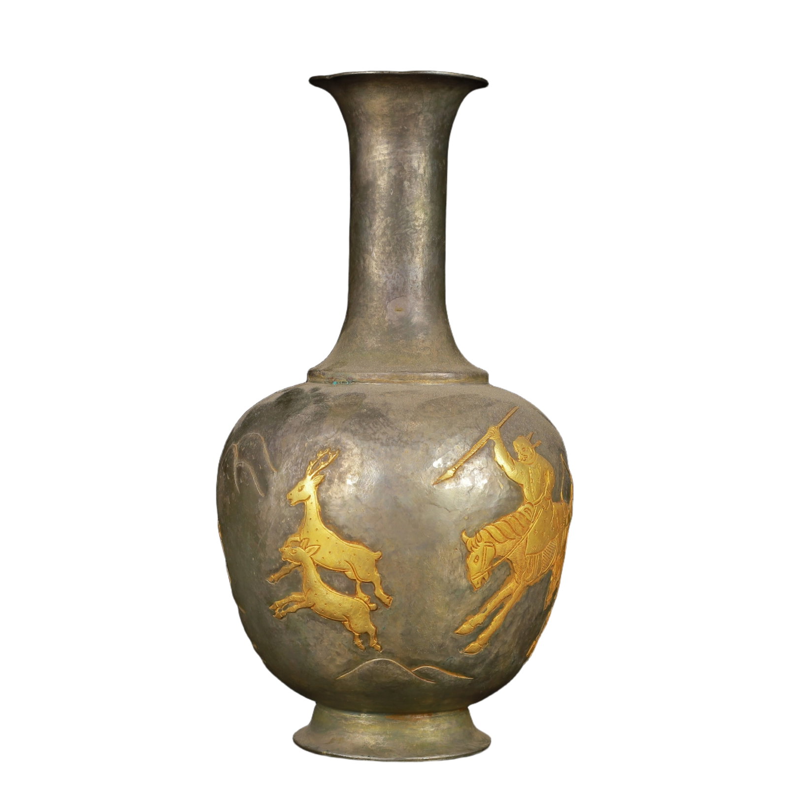An Exquisite Gilt Silver Figure Pattern Vase - 4