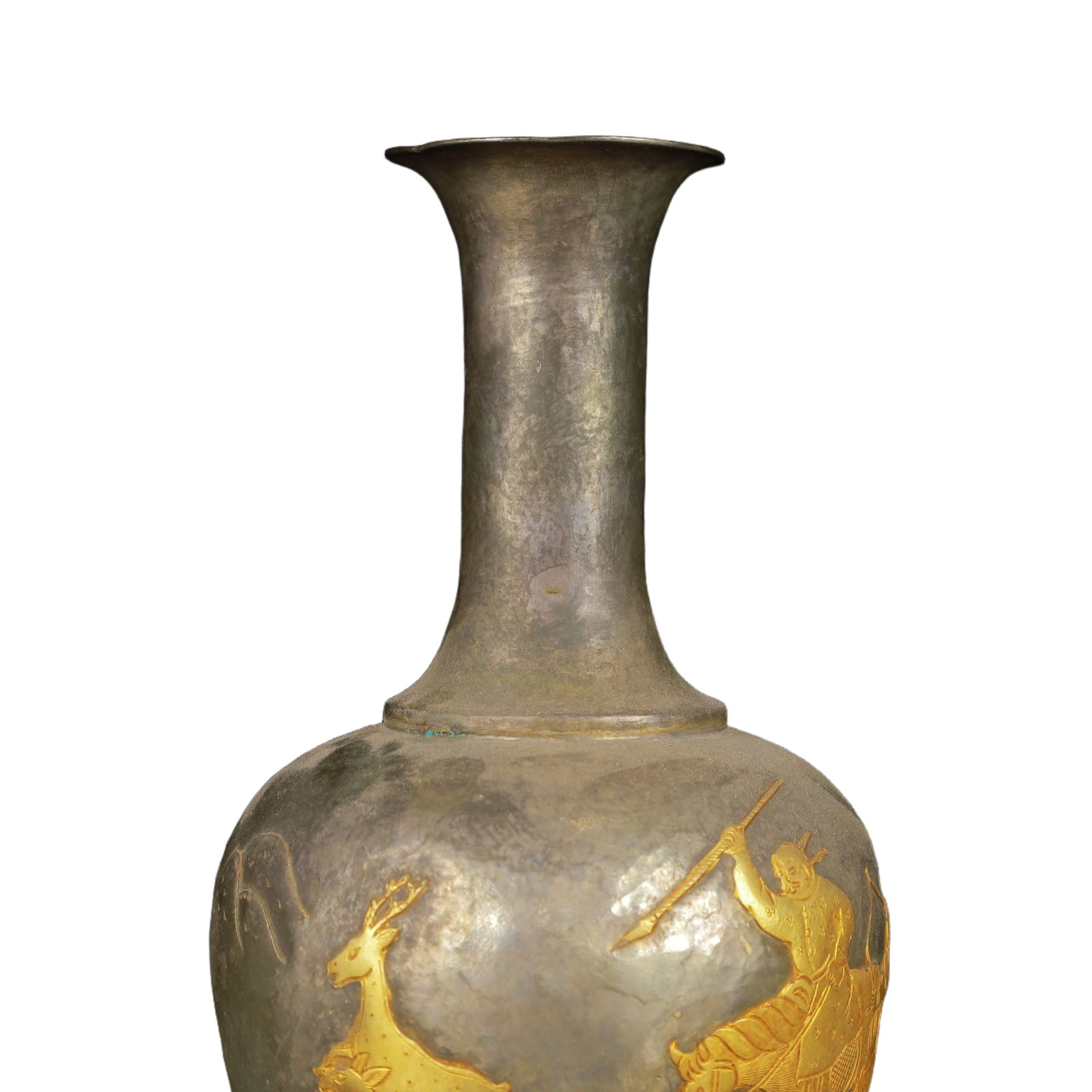 An Exquisite Gilt Silver Figure Pattern Vase - 5