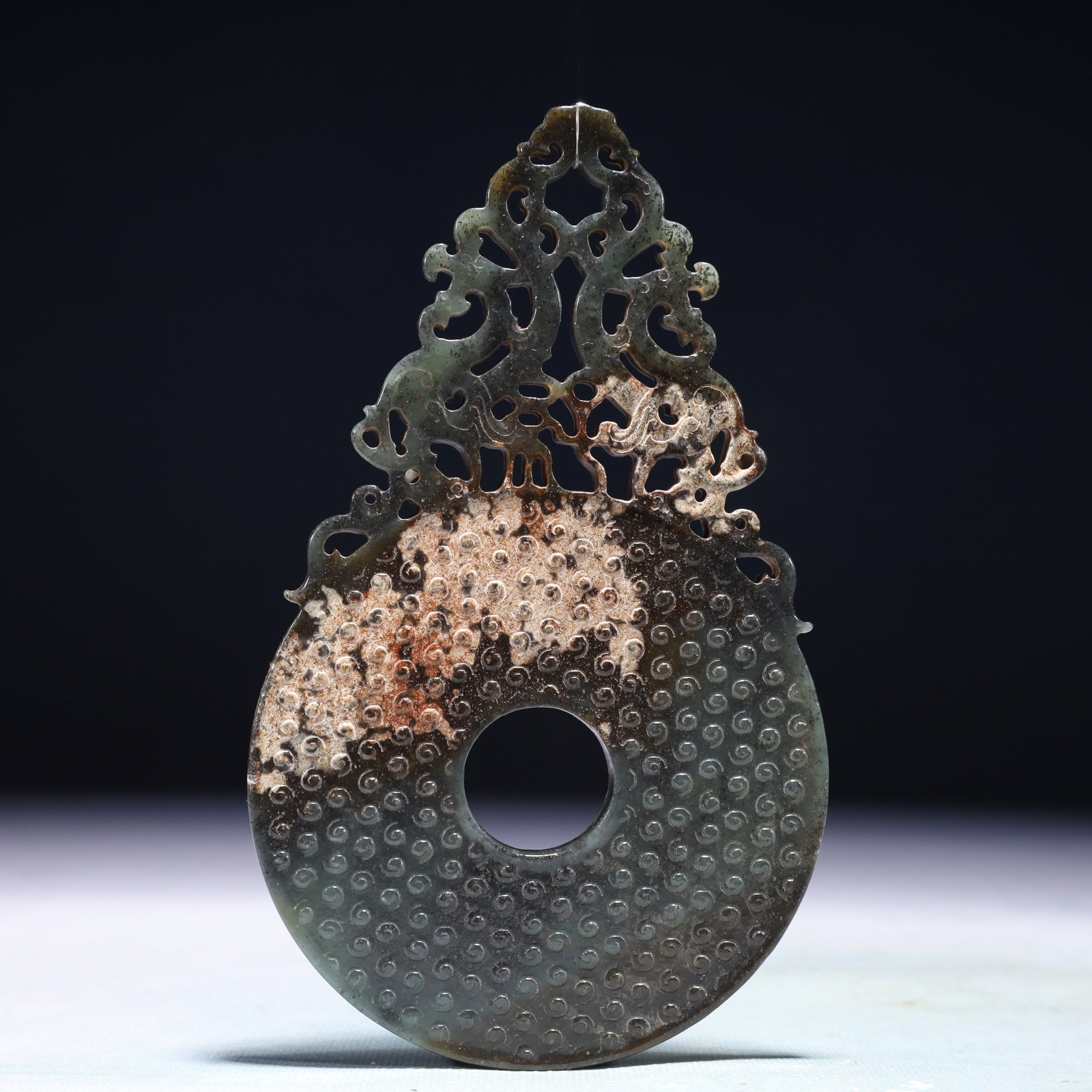 An Exquisite Black Jade Dragon Pattern Pendant - 6