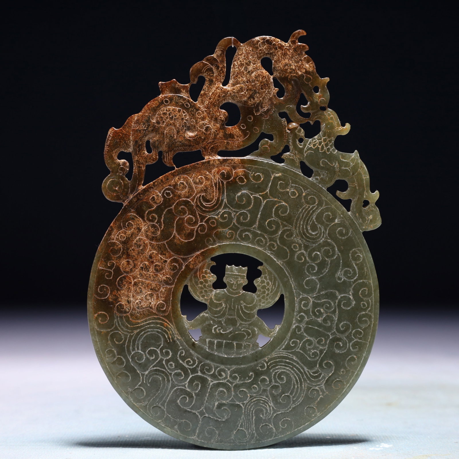 An Exquisite Jasper Figure Pattern Pendant - 6