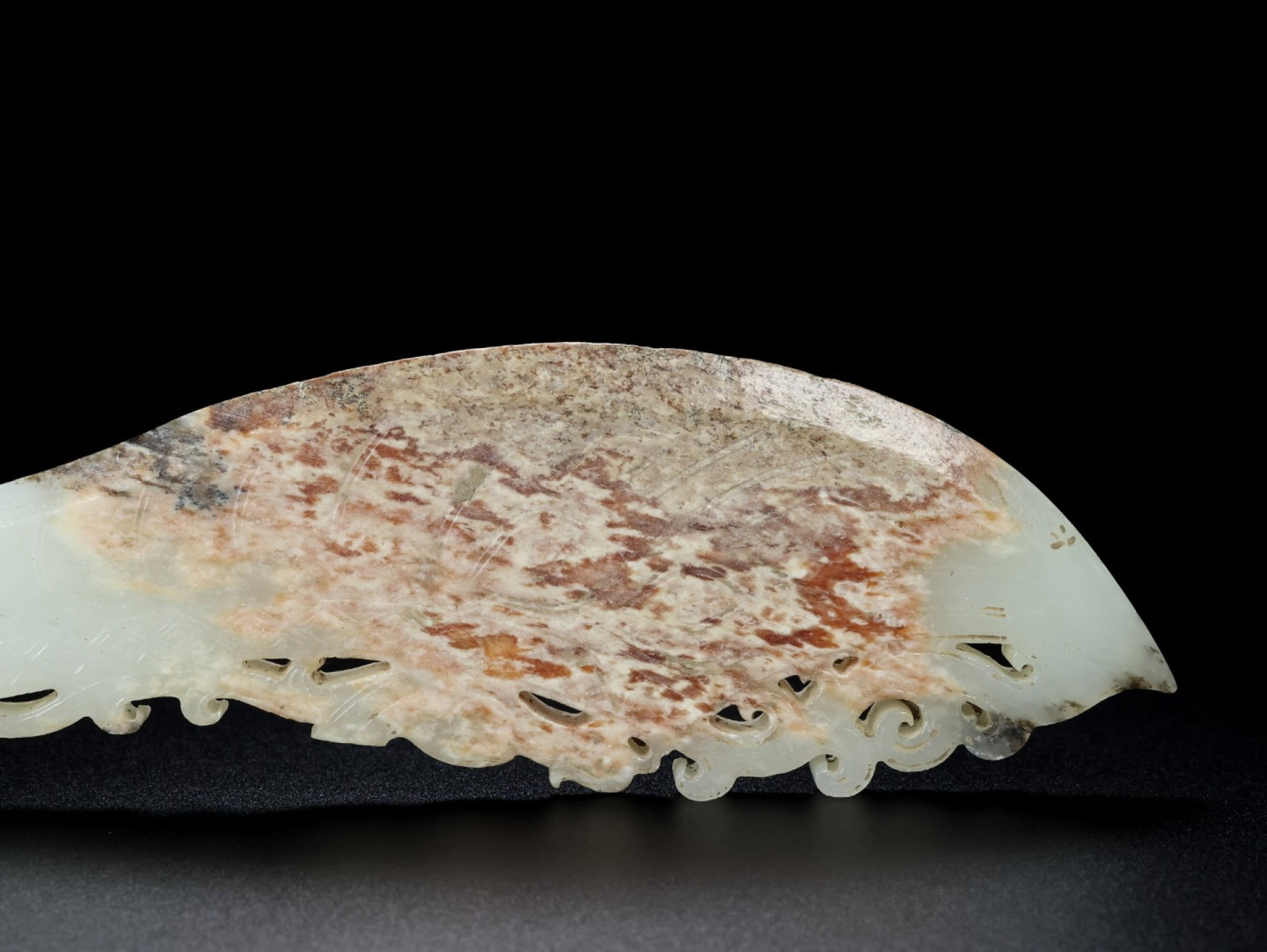 An Exquisite White Jade Auspicious Beast Pattern Sword - 6
